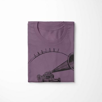 Sinus Art T-Shirt Vintage Herren T-Shirt Grammophon