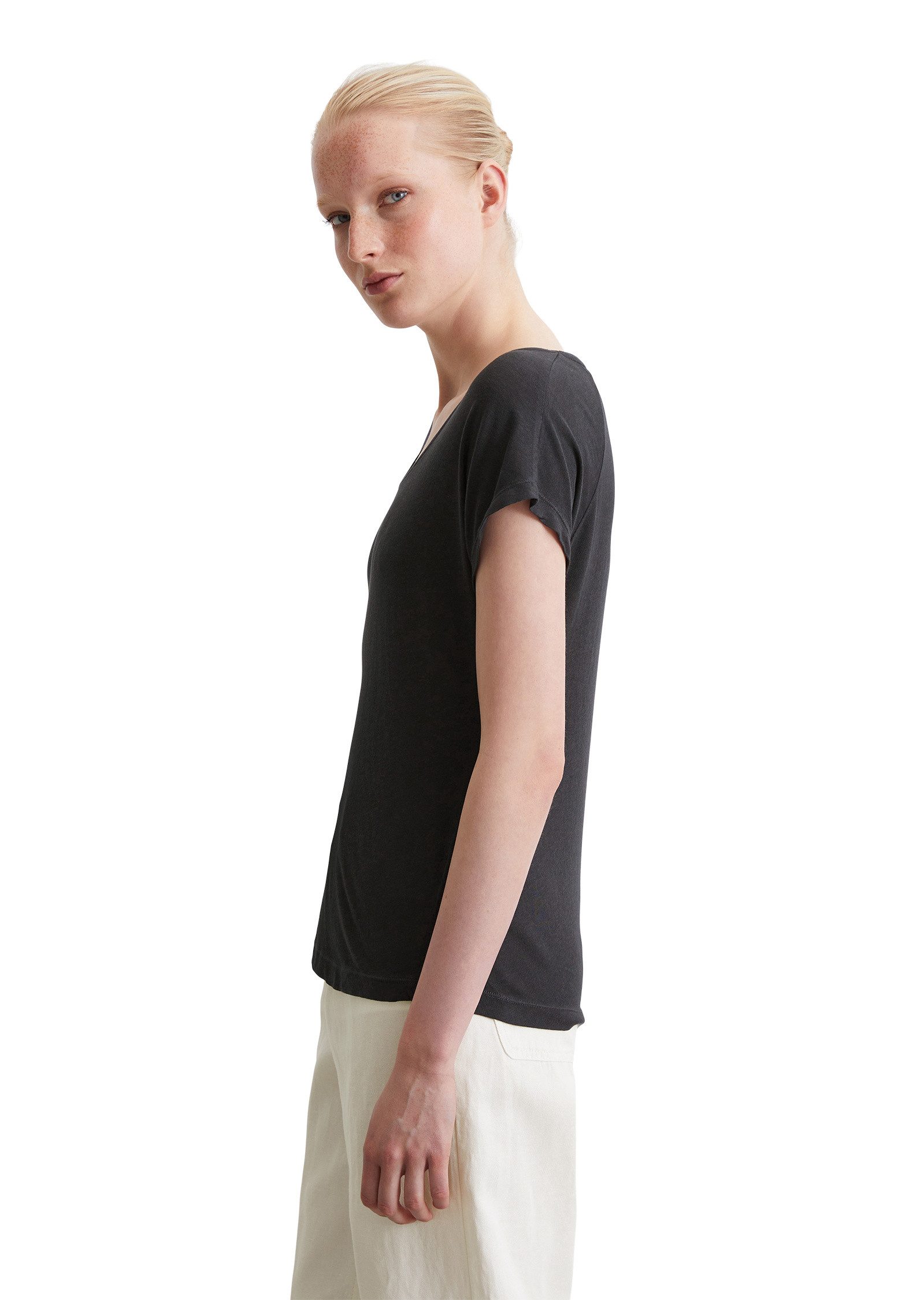 Marc O'Polo T-Shirt aus Viskose-Organic-Cotton-Mix günstig online kaufen