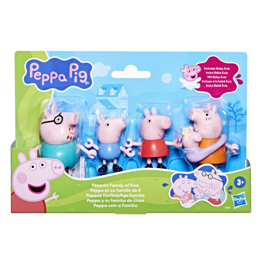 Hasbro Babypuppe PEP Peppas fünfköpfige Familie Figurenset günstig online kaufen