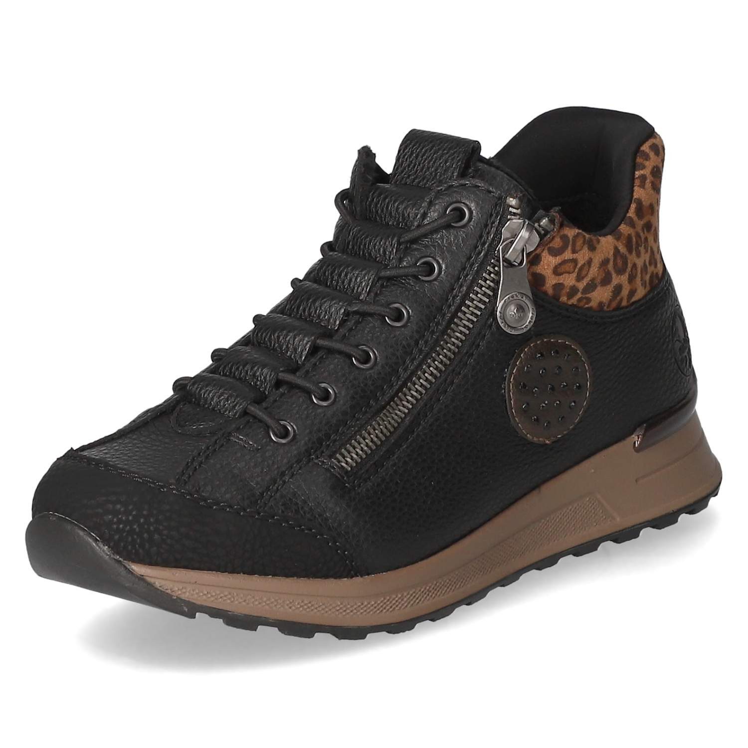 Rieker Rieker N1457-00 Damen Synthetik schwarz Schnürstiefel günstig online kaufen
