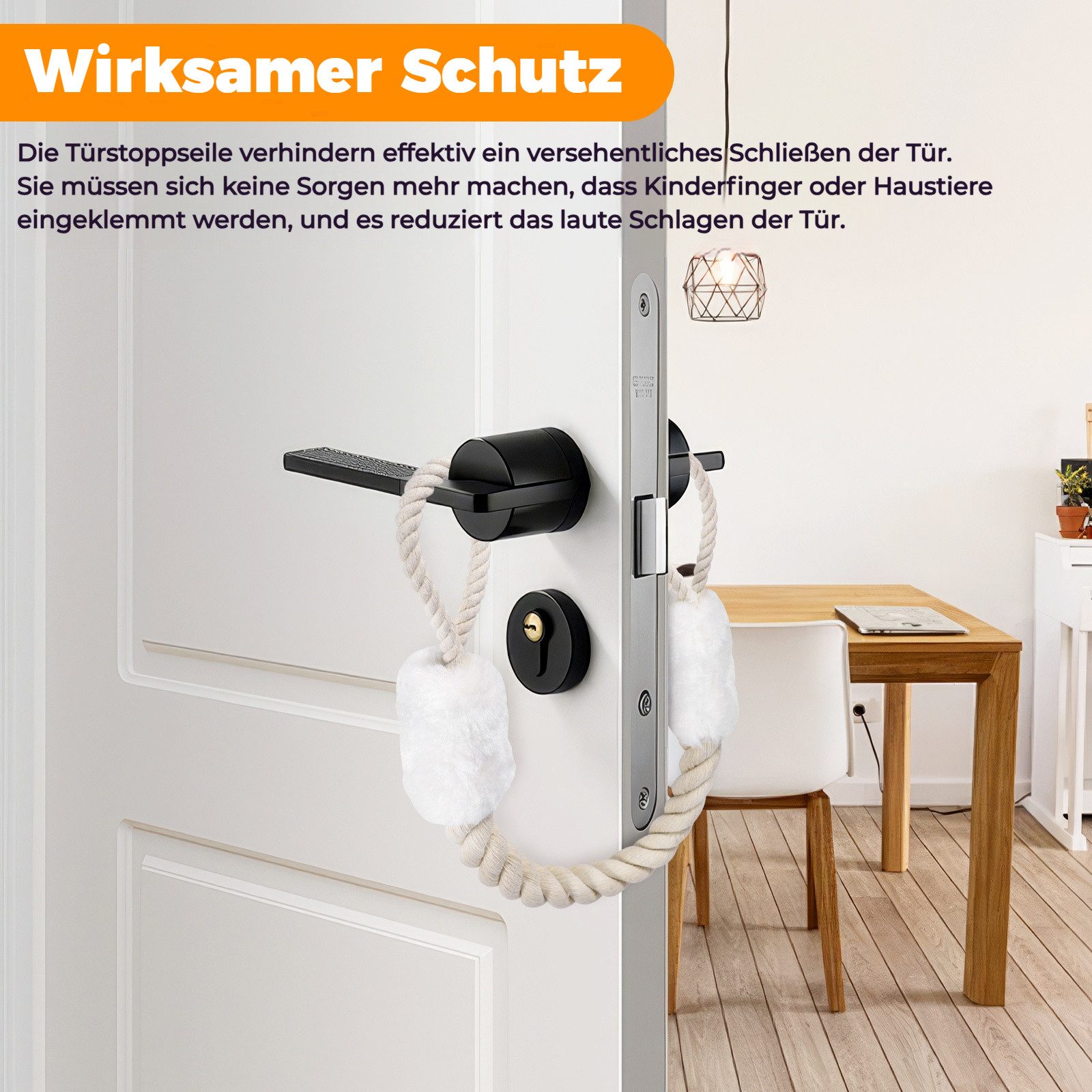 BlingBin Türstopper Baumwolle Türkordel Klemmschutz, Türklinken Stopper, Kl günstig online kaufen