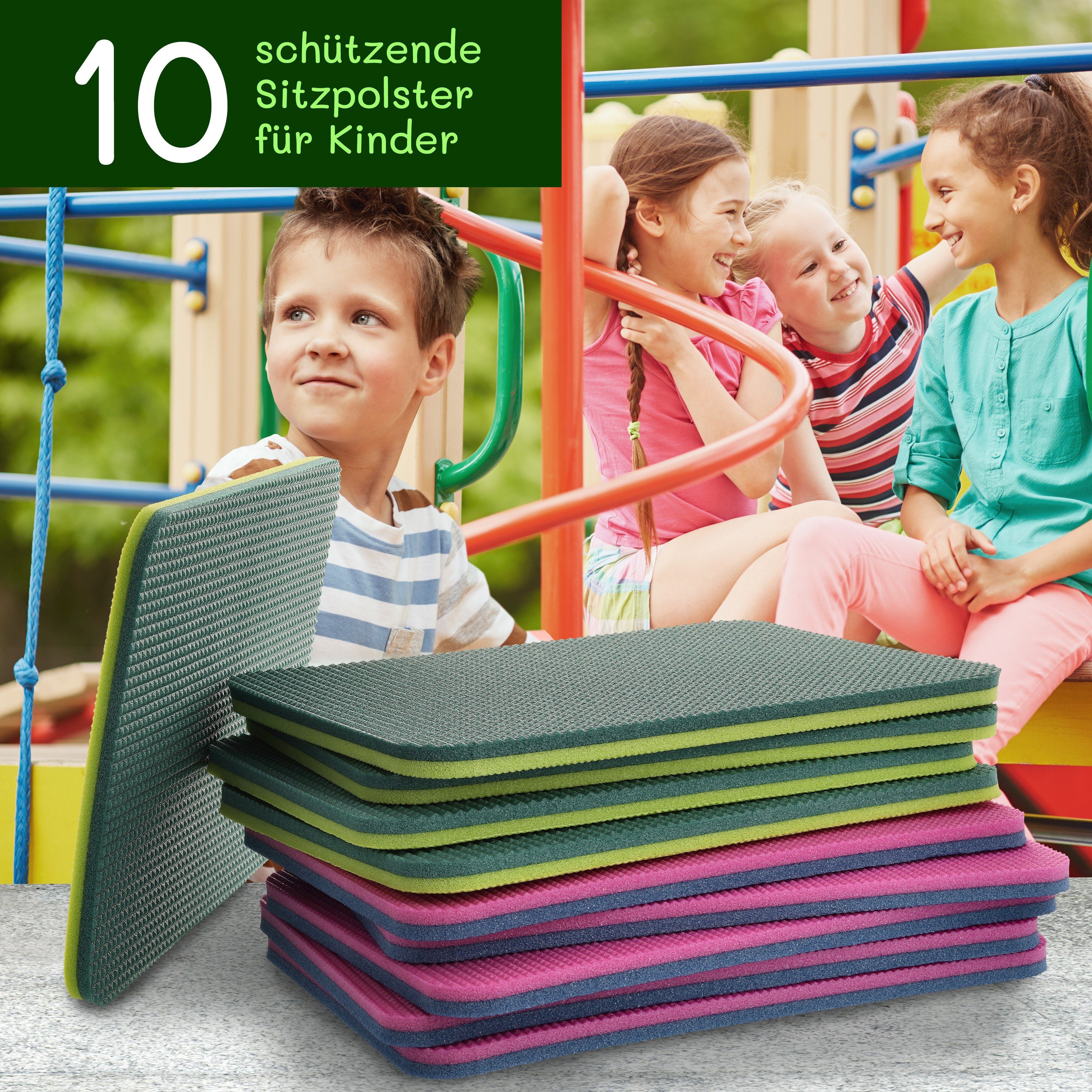 Yate Thermositzkissen Yate Set 10 Sitzkissen 30 x 22cm Schaumstoff Sitzunte günstig online kaufen