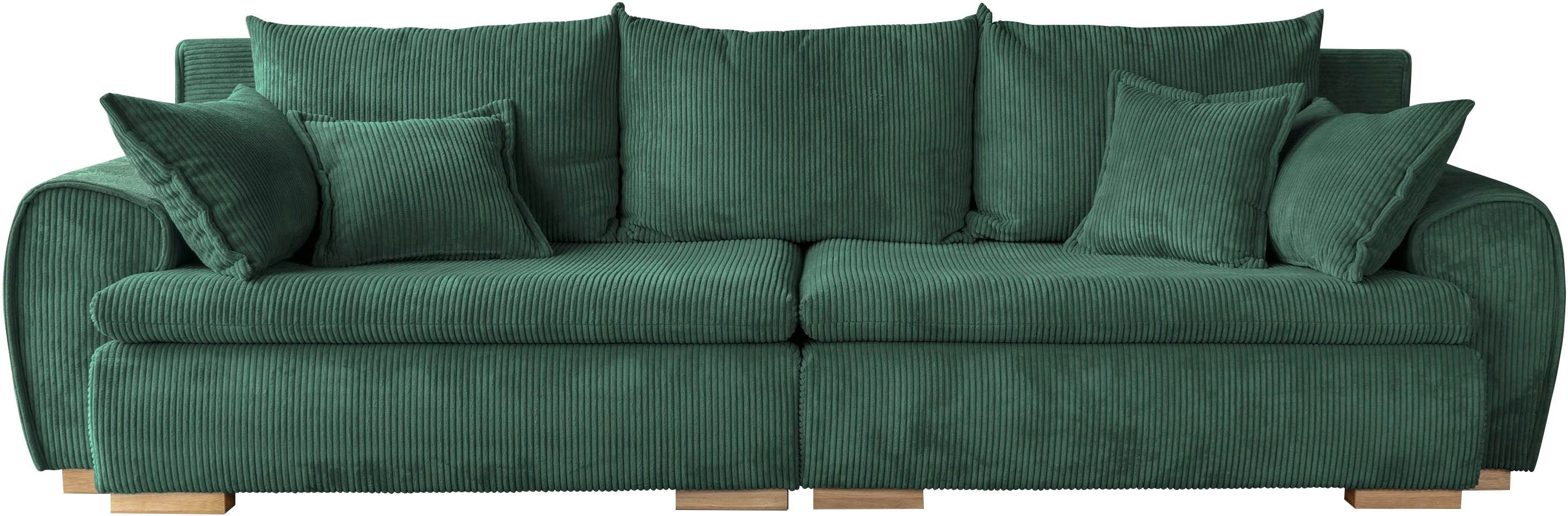 Home affaire Big-Sofa Katja, B: 275 cm, Mega-Sofa mit 4 Zierkissen günstig online kaufen