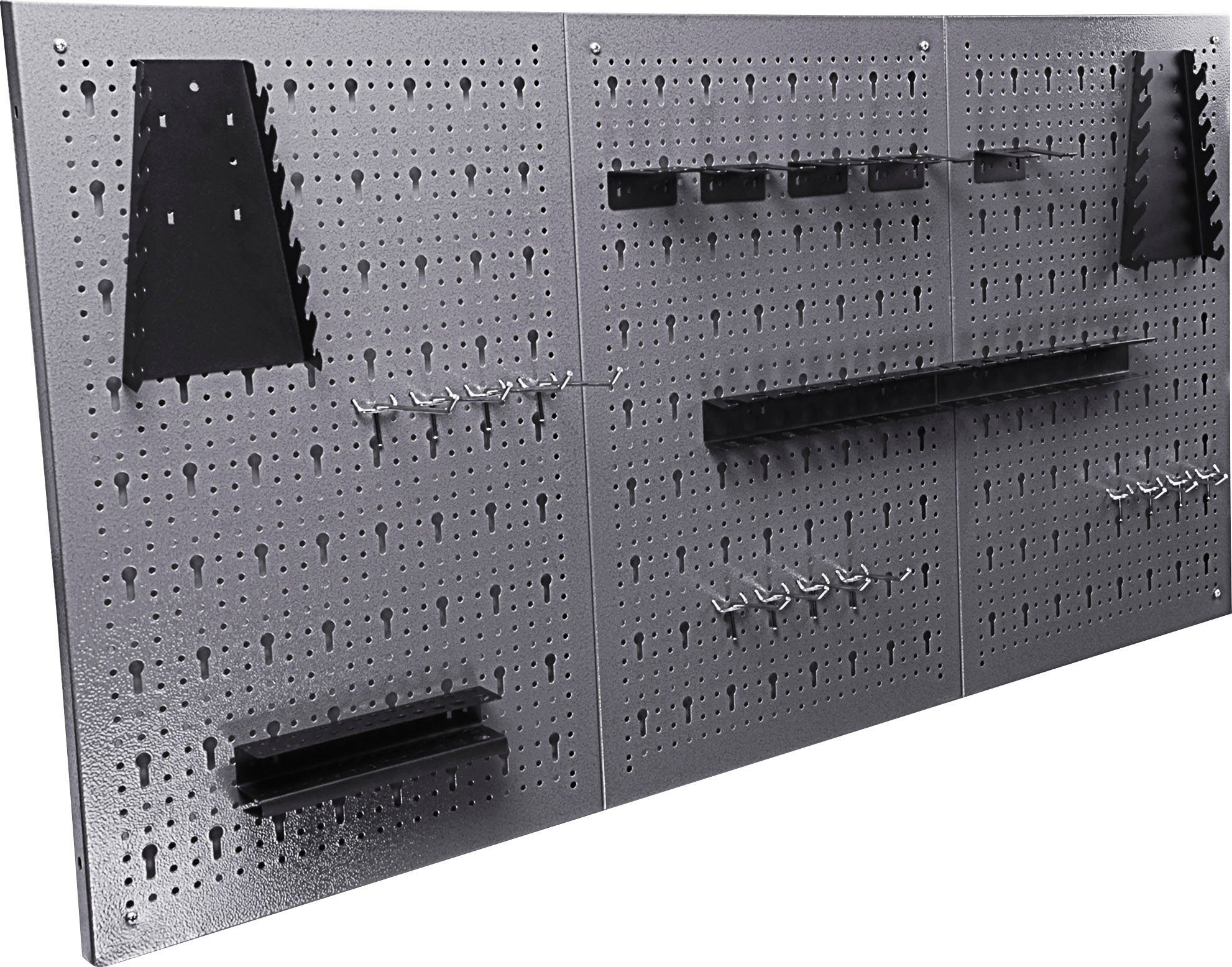 ONDIS24 Werkstatt-Set Konny, 160 cm, anthrazit/grau/schwarz inkl. Hakenset