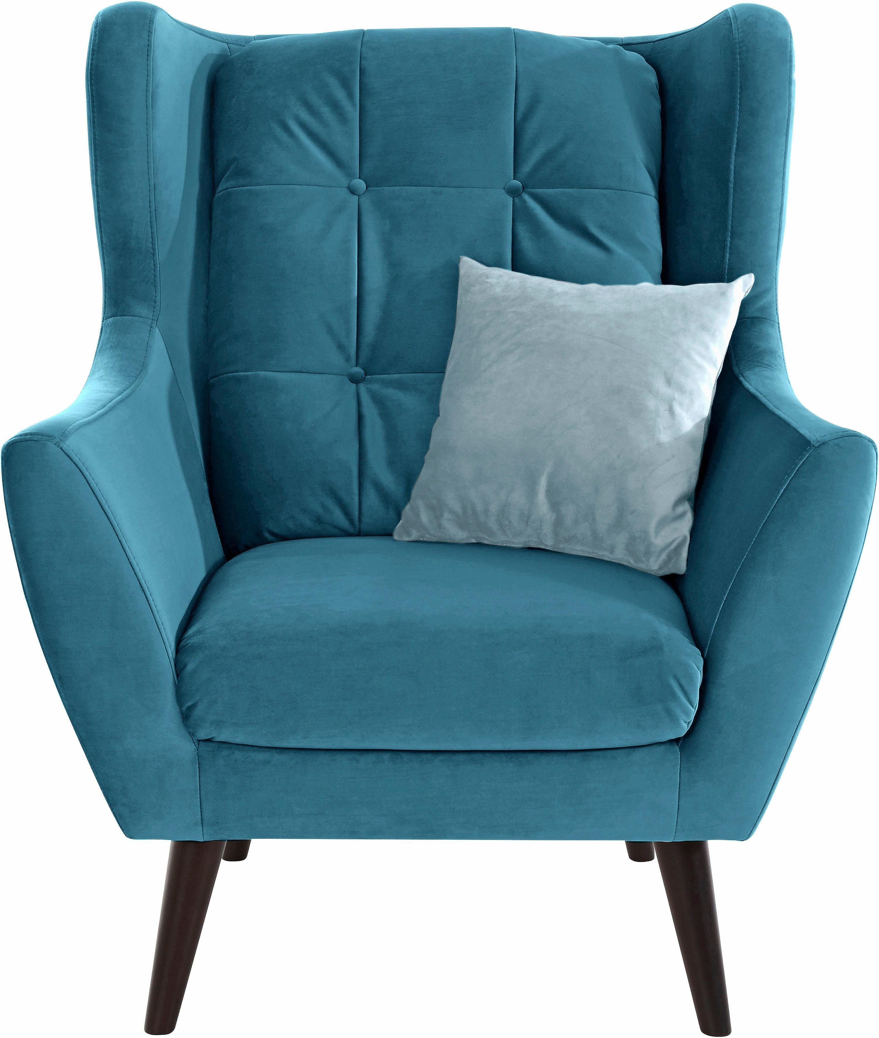 Home affaire Ohrensessel Hemmink, Sessel, Loungesessel, mit Knopfheftung