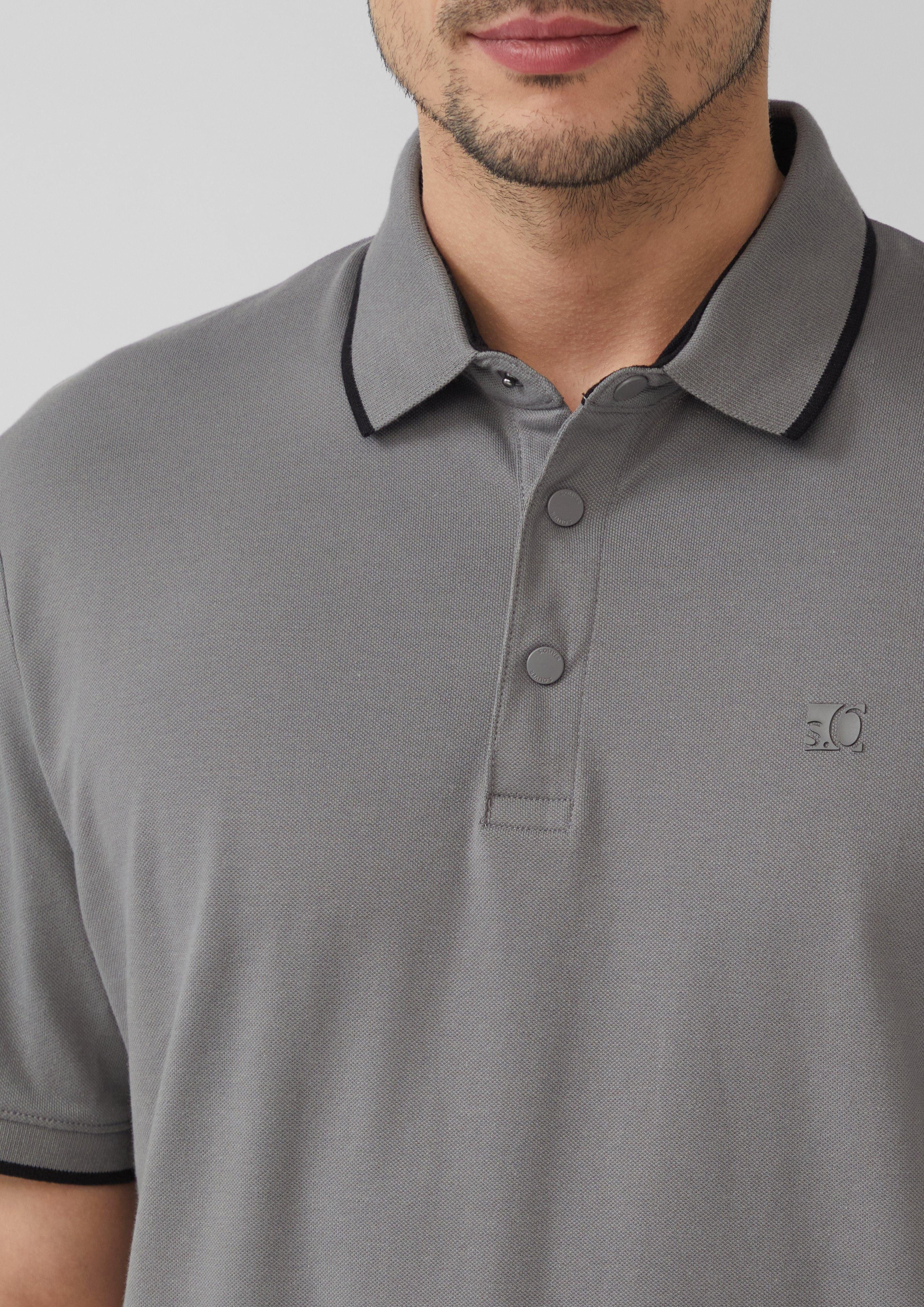 s.Oliver Kurzarmshirt Sportives Piqué-Poloshirt mit Kontrast-Details günstig online kaufen