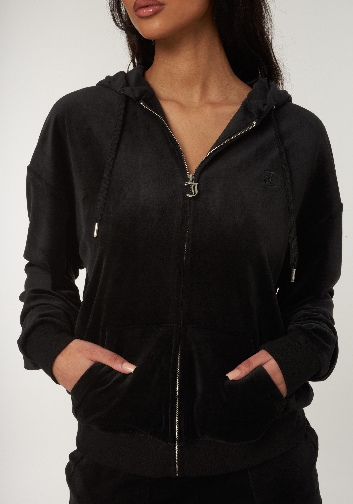 Juicy Couture Kapuzennickijacke HALAN OVERSIZED HOODIE Damen Trainingsjacke günstig online kaufen