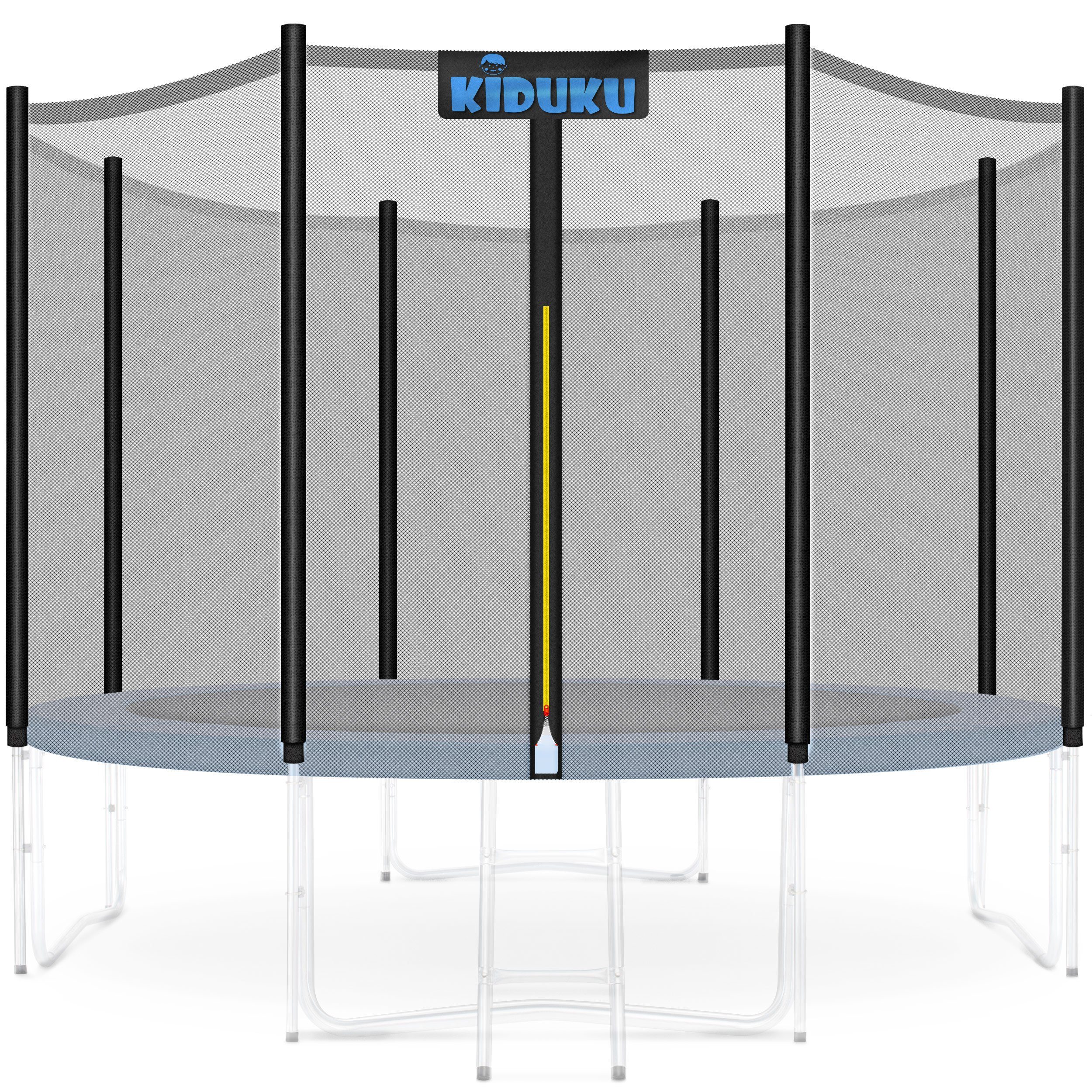 KIDUKU Trampolinnetz KIDUKU® Trampolin Sicherheitsnetz Ersatznetz Netz 427 cm / 12 Stangen