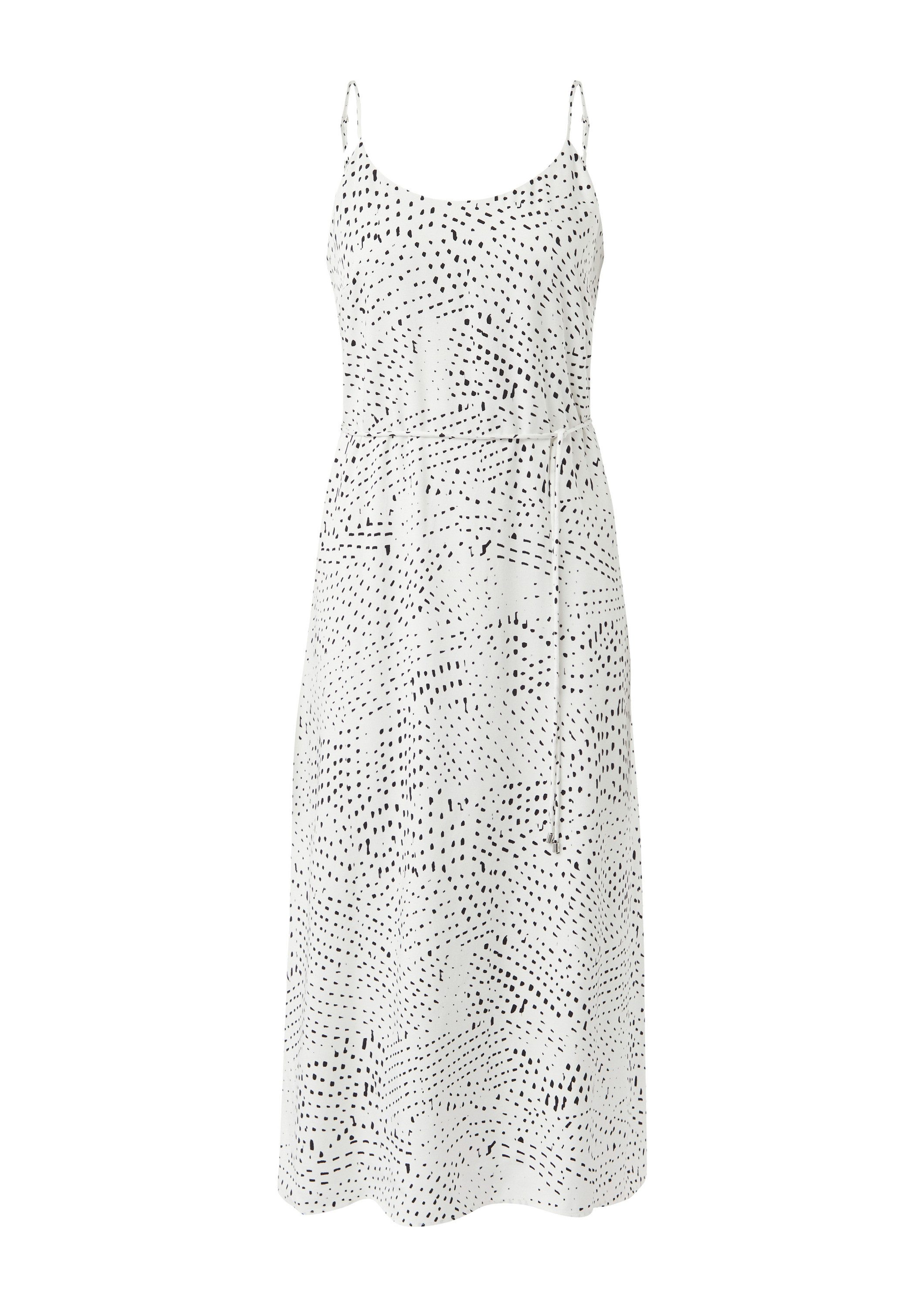 comma Midikleid Kleid Midikleid mit längenverstellbaren Spaghettiträgern