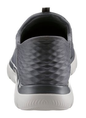 Skechers SUMMITS- Slip-On Sneaker Freizeitschuh mit Slip Ins-Fersenpart für einen leichten Einstieg