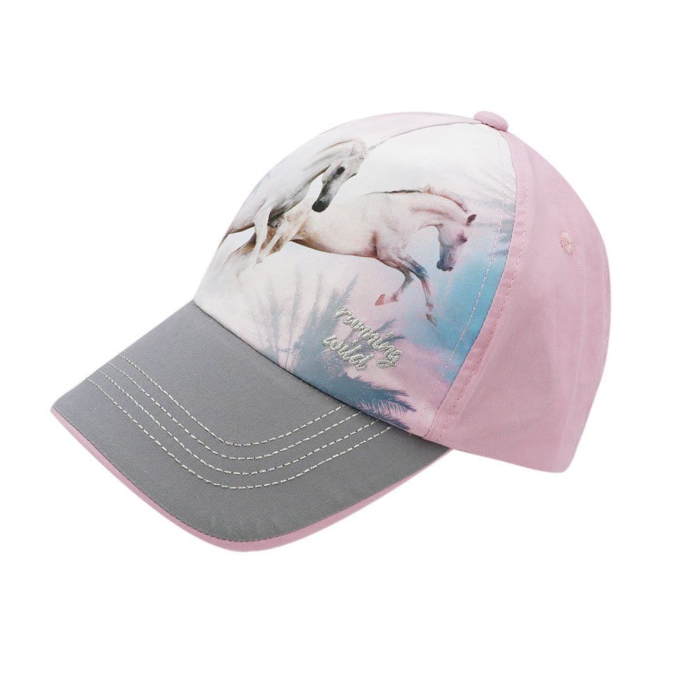 MAXIMO Baseball Cap KIDS GIRL-Cap 'horses' Metallringverschluß