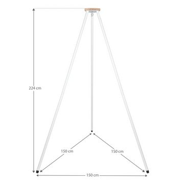 Schmusewolke Stubenbett Federwiege Bio mit Tipi Weiß