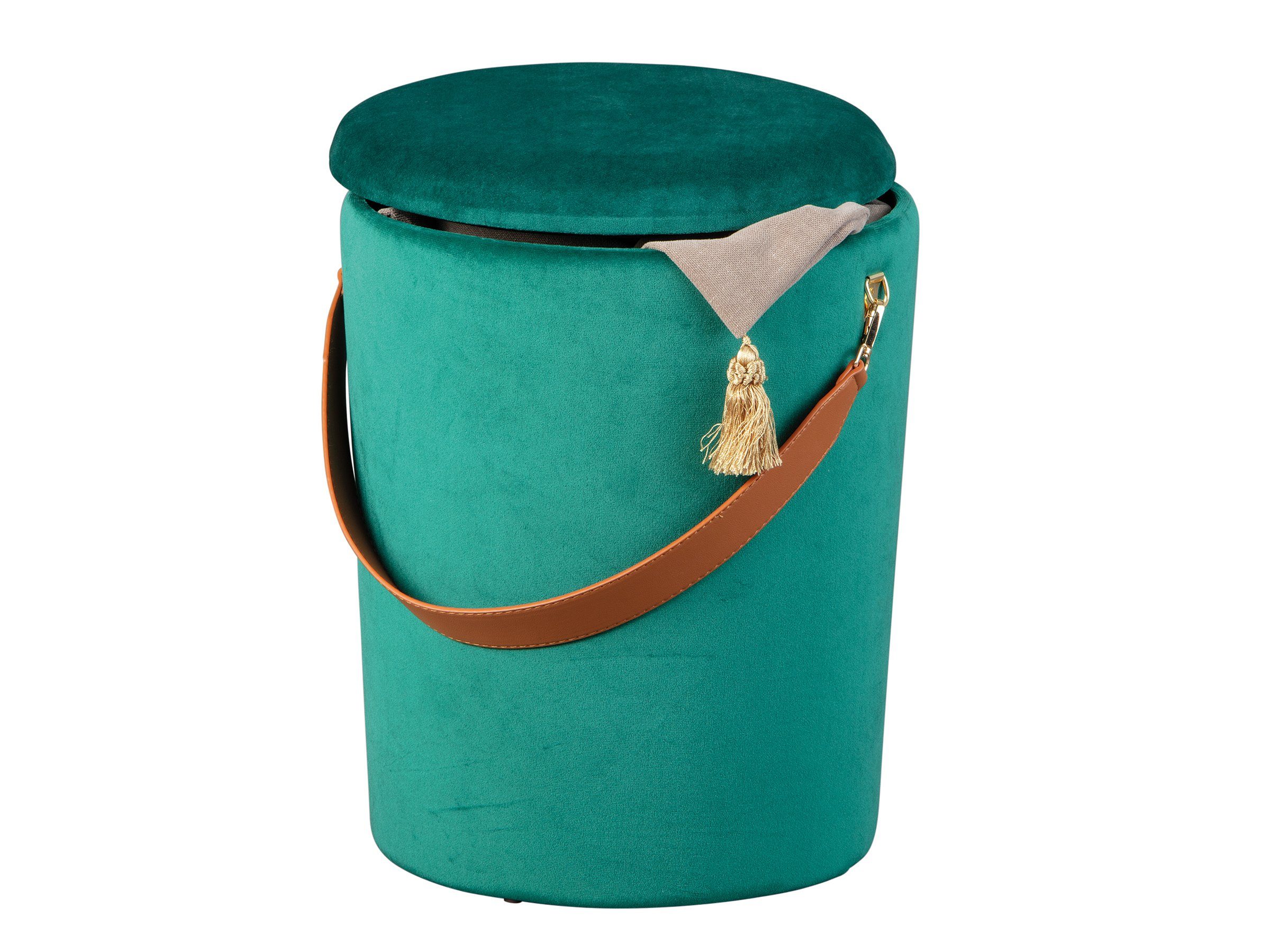 Inter Link Sitzhocker Papua grün, Sitzhocker, mit abnehmbarem Deckel, extra günstig online kaufen