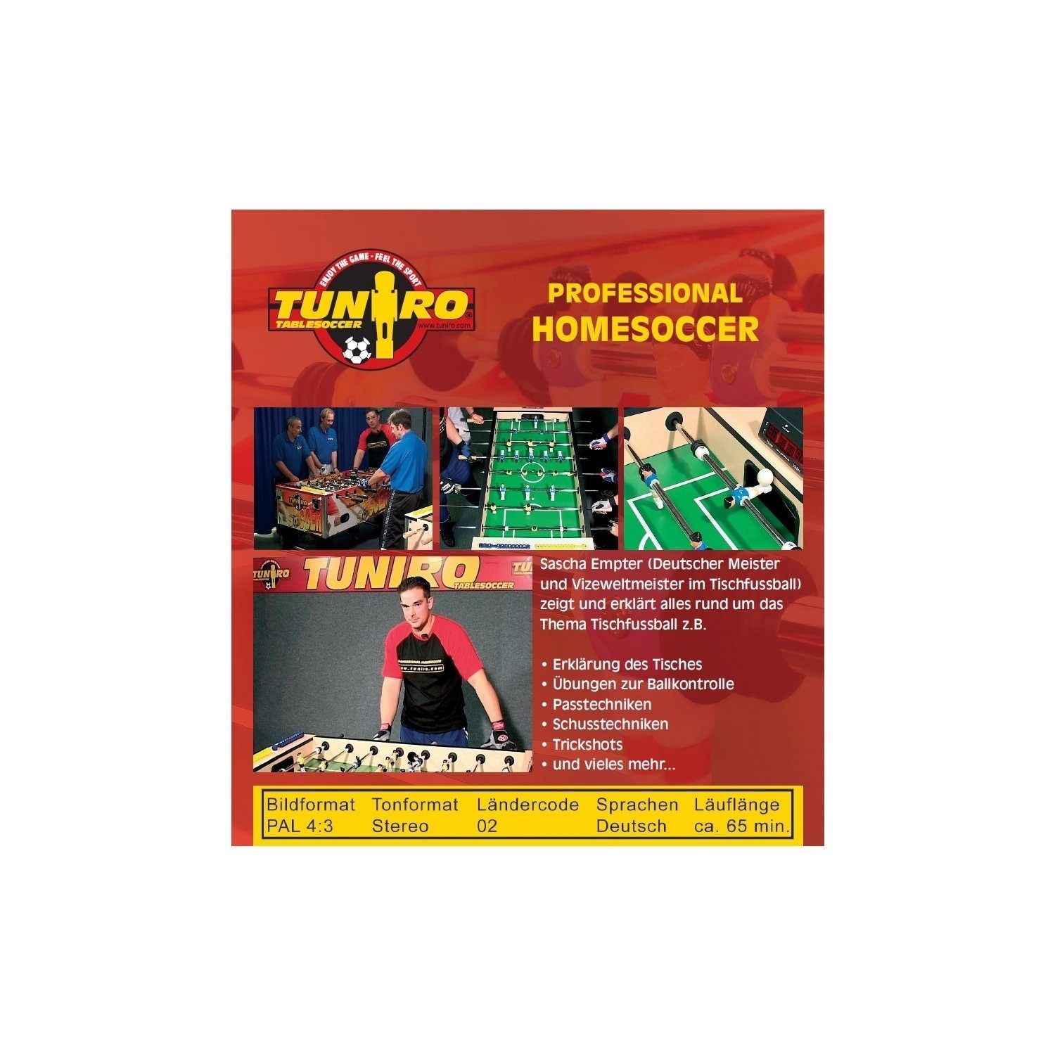 TUNIRO Kickertisch TUNIRO® Homesoccer Tischkicker, Kicker Tischfussball, Kickertisch Lern-DVD, Training Professional Tischkickerzubehör