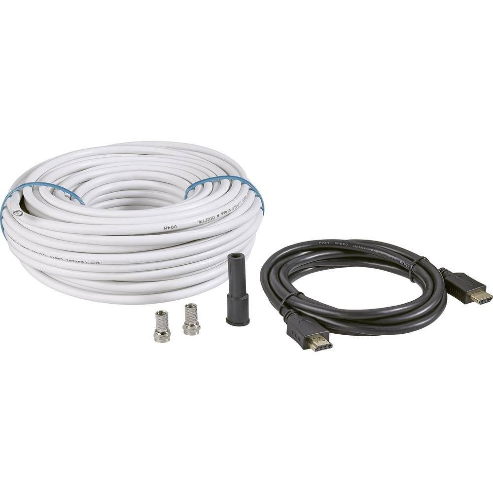 BKL Electronic SAT-Anschluss-Set (SAT-Koaxialkabel + HDMI-Kabel SAT-Kabel, (25.00 cm)