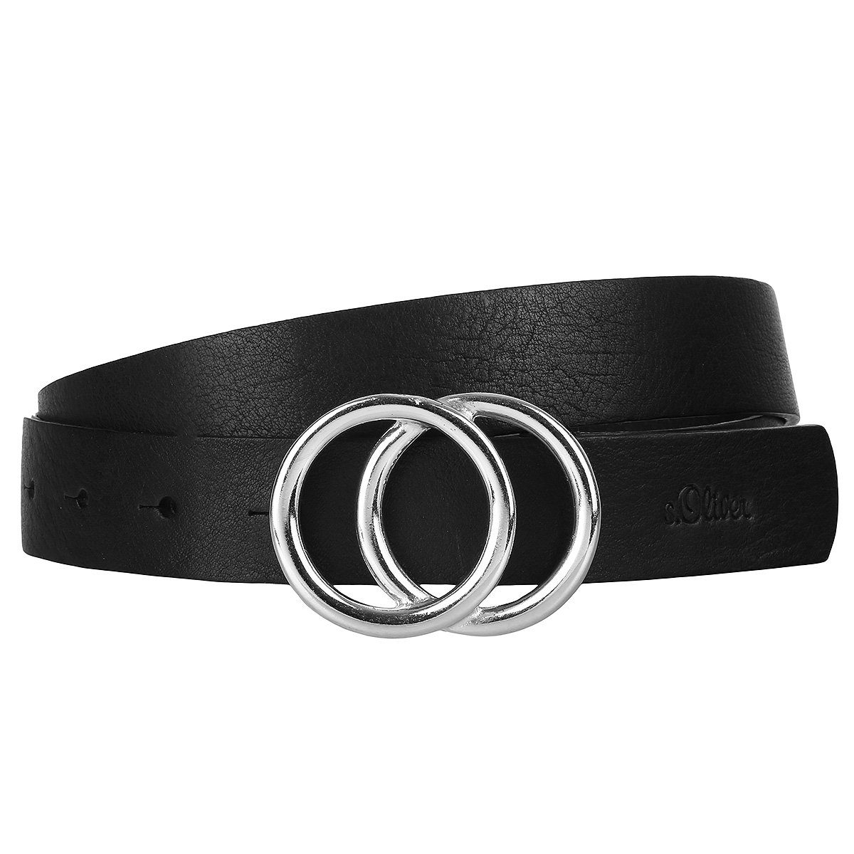 s.Oliver Ledergürtel Damen Leder Gürtel Belt Frauen Ledergürtel 38.899.95.3696-9999