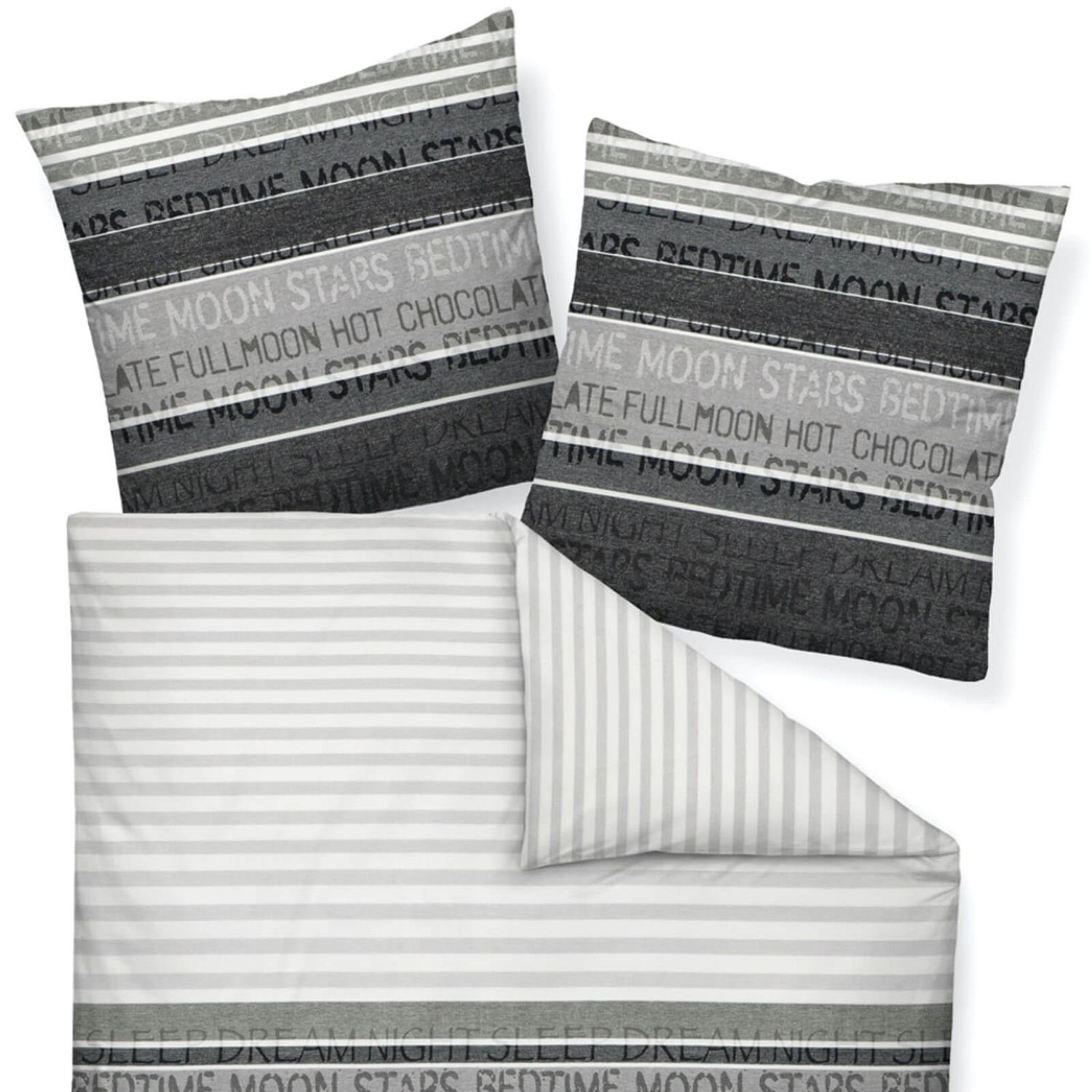 Janine Bettwäsche Palermo 3076 08 Grau, günstig online kaufen