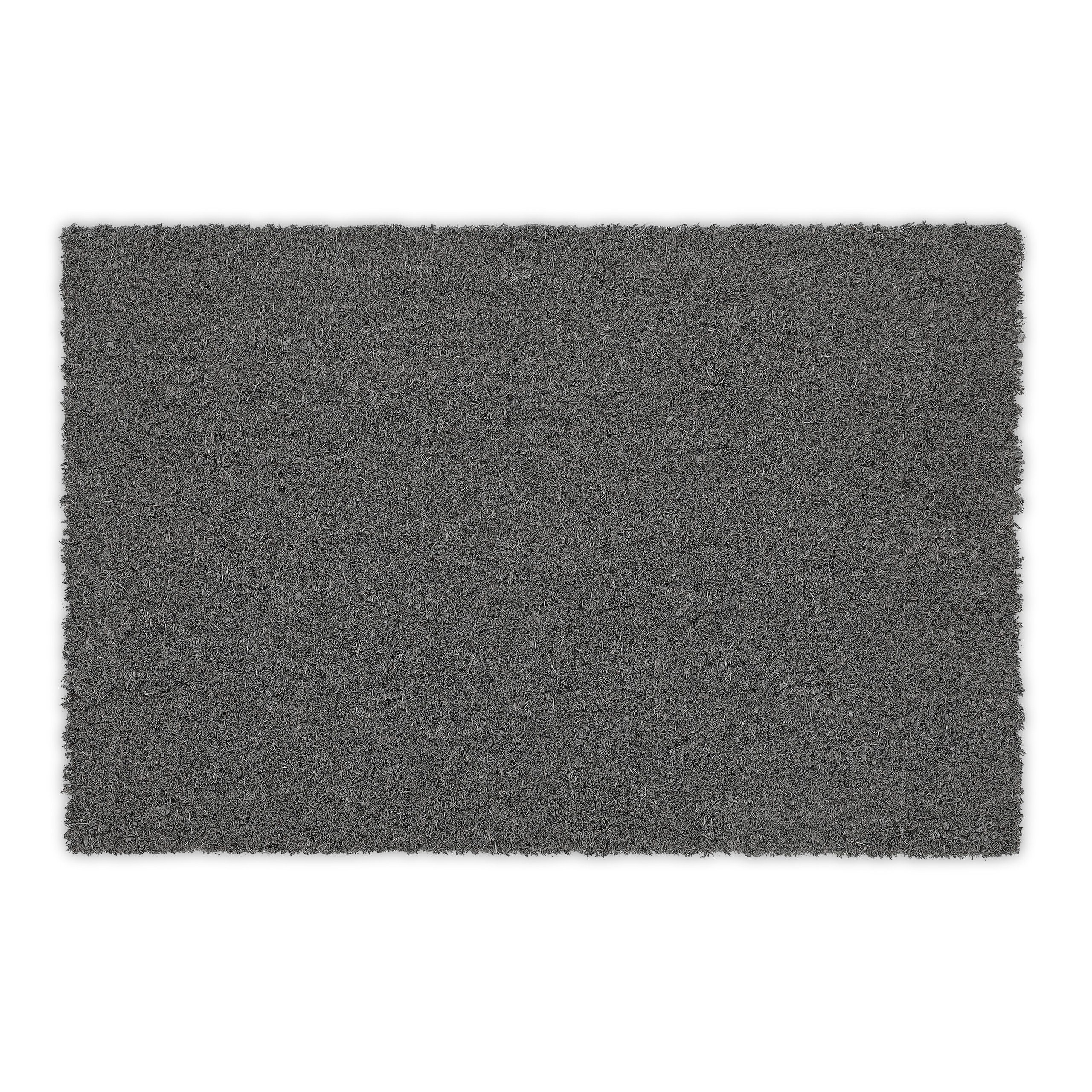 relaxdays Fußmatte Graue Fußmatte aus Kokos, günstig online kaufen