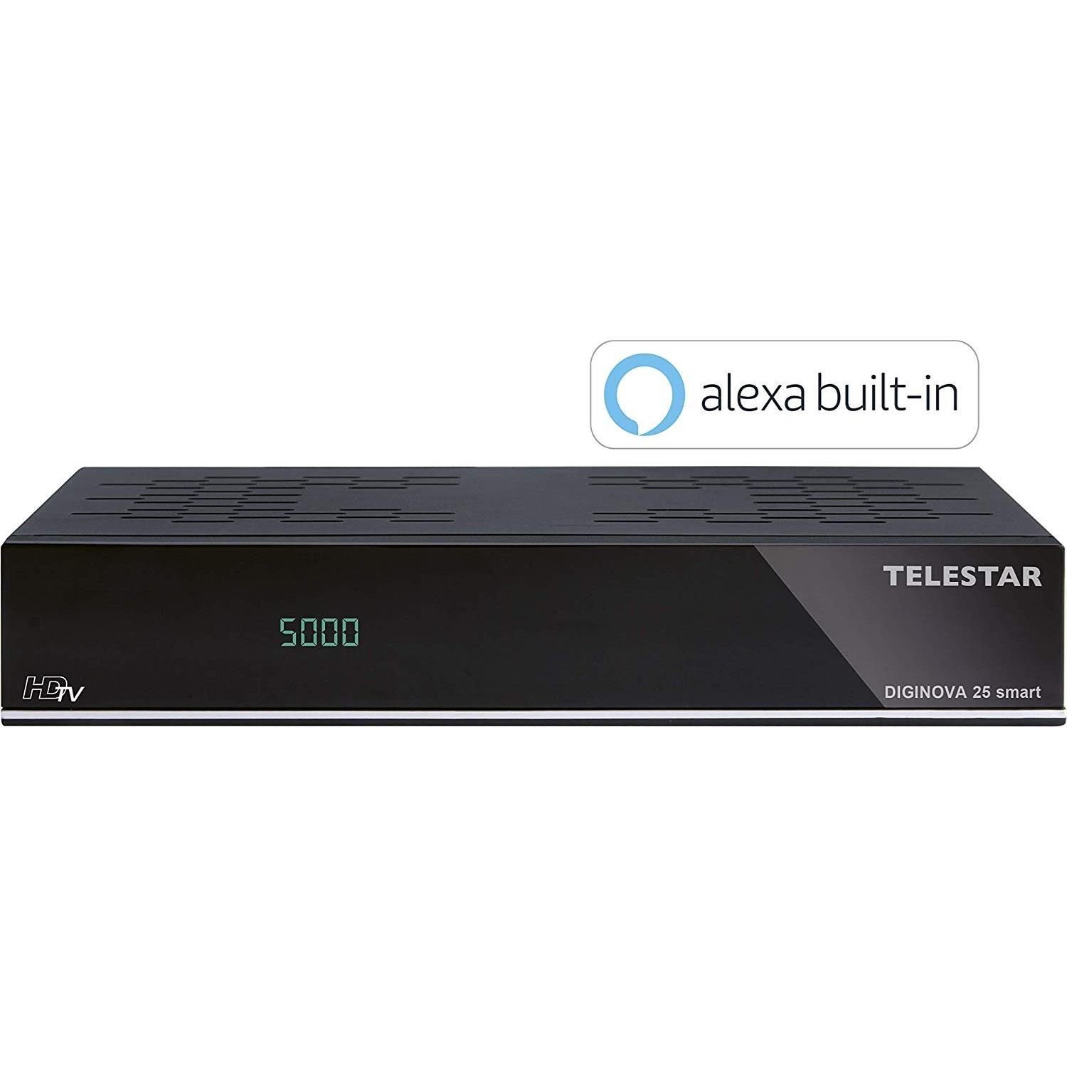 smart 25 Kombo-Receiver) DVB-S2/DVB-T2/C (LAN (Ethernet), TELESTAR DIGINOVA CI+ mit Receiver Alexa Satellitenreceiver und