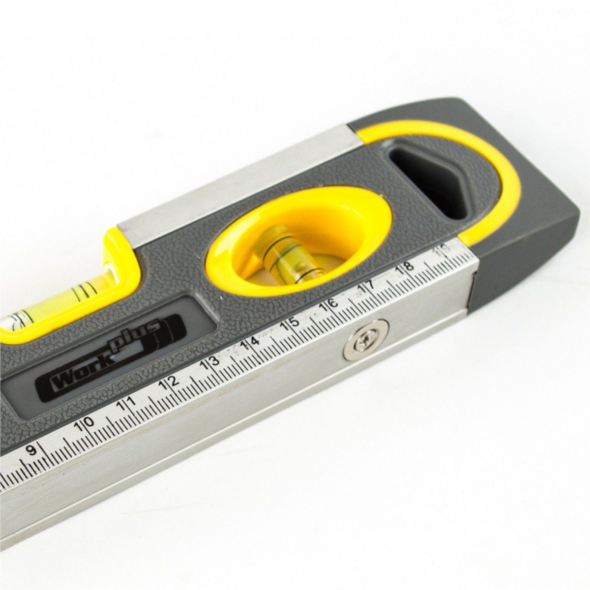 Thumbnail - Work plus Wasserwaage Wasserwaage 230mm magnetisch 3 Libellen Aluminium Richtwaage Maurer