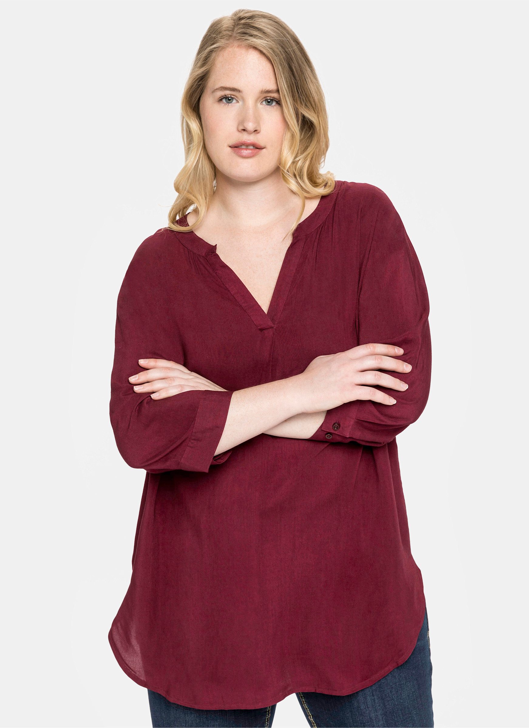 Sheego Klassische Bluse Tunika günstig online kaufen