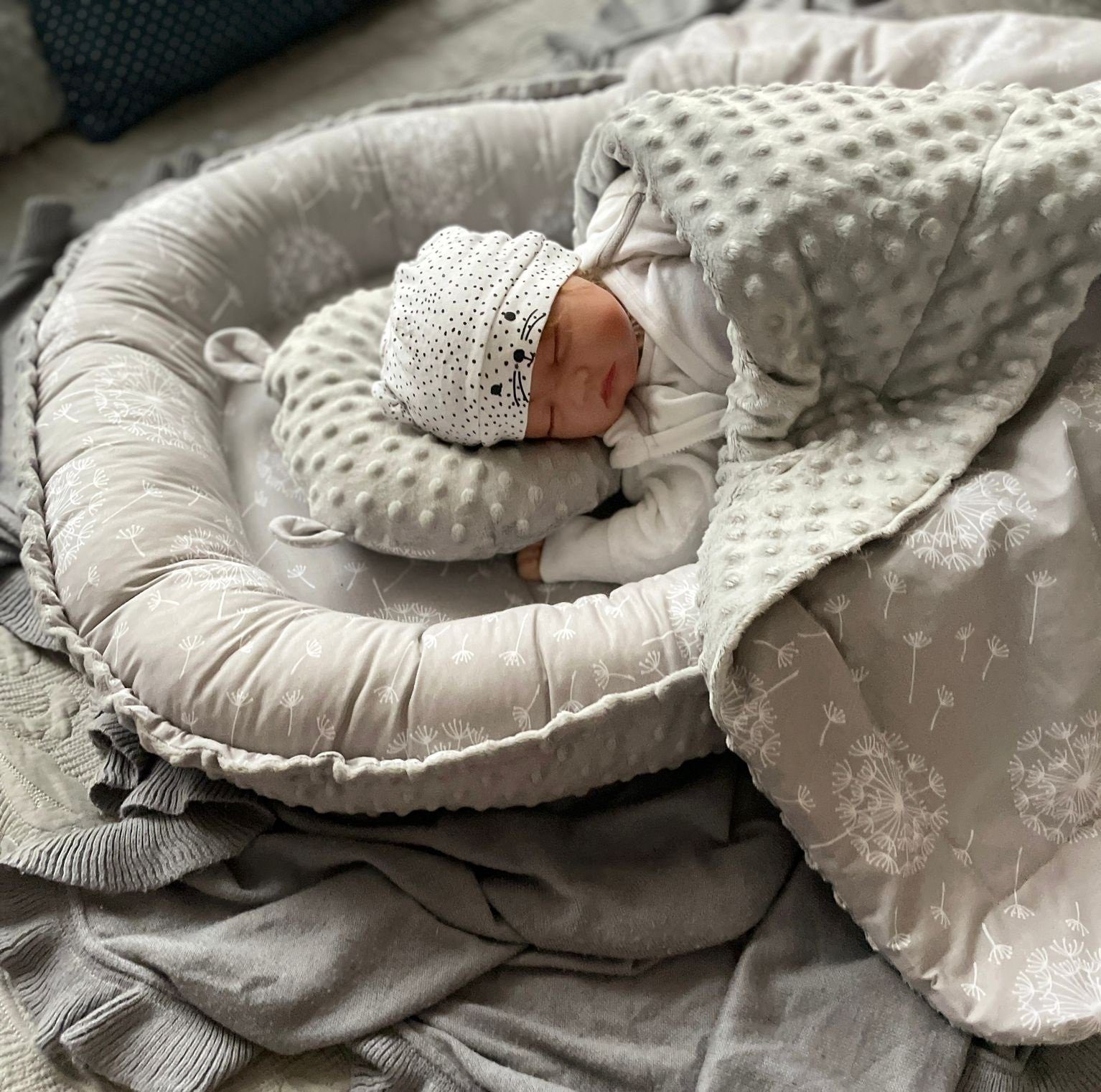 Loolay Bettnestchen MINKY/ Baumwolle BABYNEST Babykokon Geschenk Babyaustat günstig online kaufen