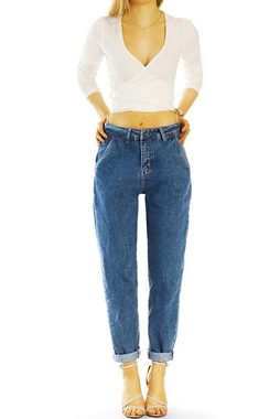 be styled High-waist-Jeans Mom Jeans Boyfriend High Waist Hose - Locker Bequem - Damen - j25r-4 High Waist, 5-Pocket, mit Stretch-Anteil