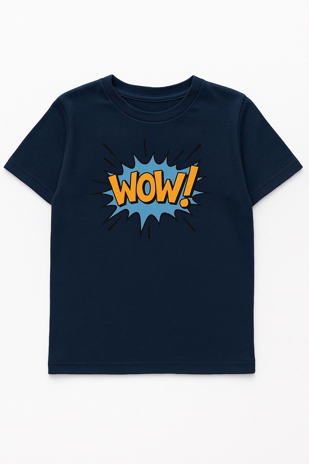 THREE OAKS Print-Shirt J270179 :T-Shirt mit Rundhalsausschnitt und kurzen Ärmeln."WOW"