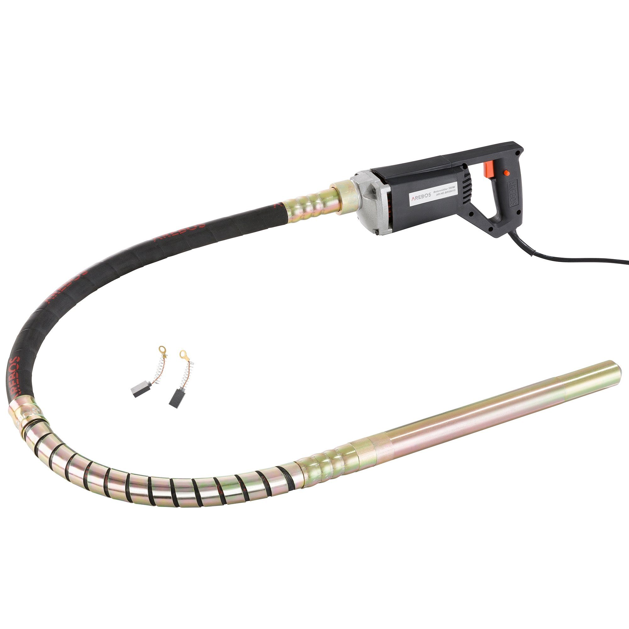 Arebos Бетономешалки Betonrüttler, Verschiedene Wattstärken & Schlauchlängen, (Betonrüttler), Taste für den Dauerbetrieb