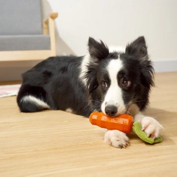 Hey Lana Tierquietschie Spielzeug aus Naturkautschuk "A carrot a day - keeps the DoGtor away", Naturkautschuk