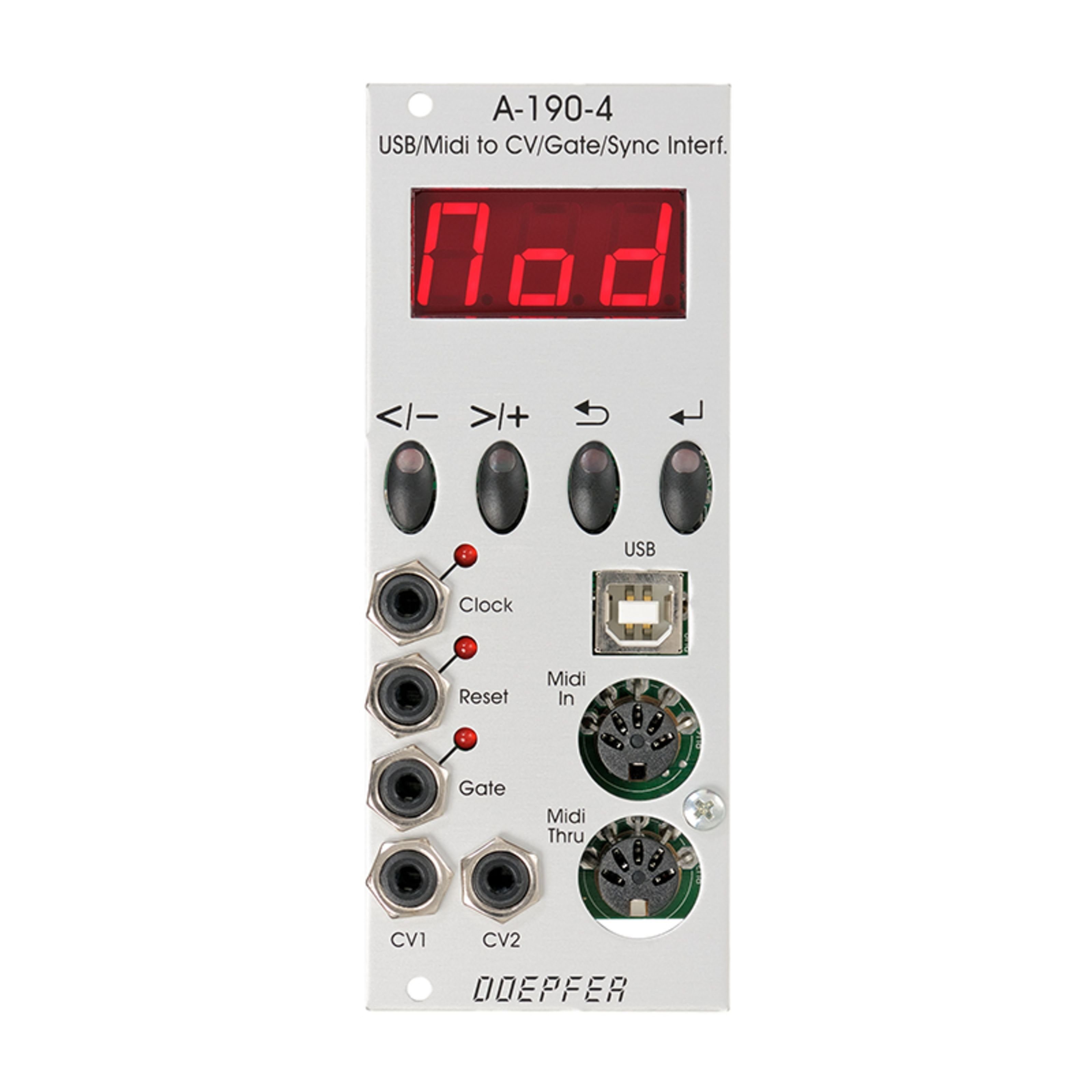 Doepfer Synthesizer, A-190-4 MIDI/CV/GATE/SYNC-Interface - Interface  Modular Synthesizer