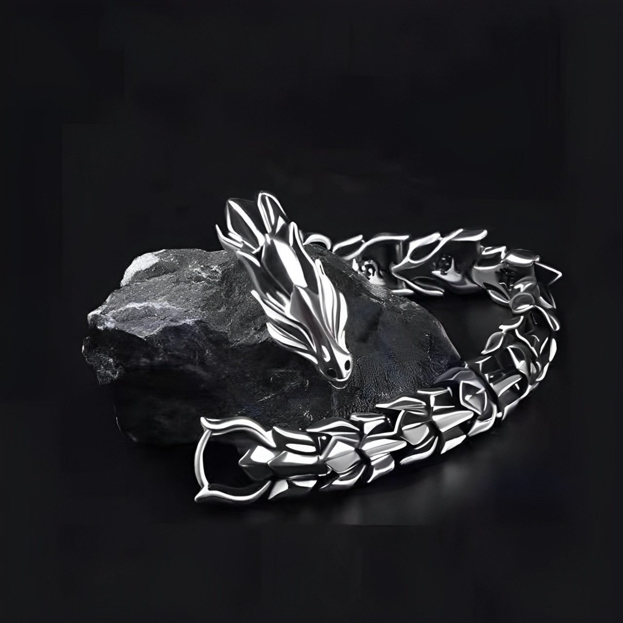 THE FASHION HOUSE Edelstahlarmband Edelstahl Drache günstig online kaufen