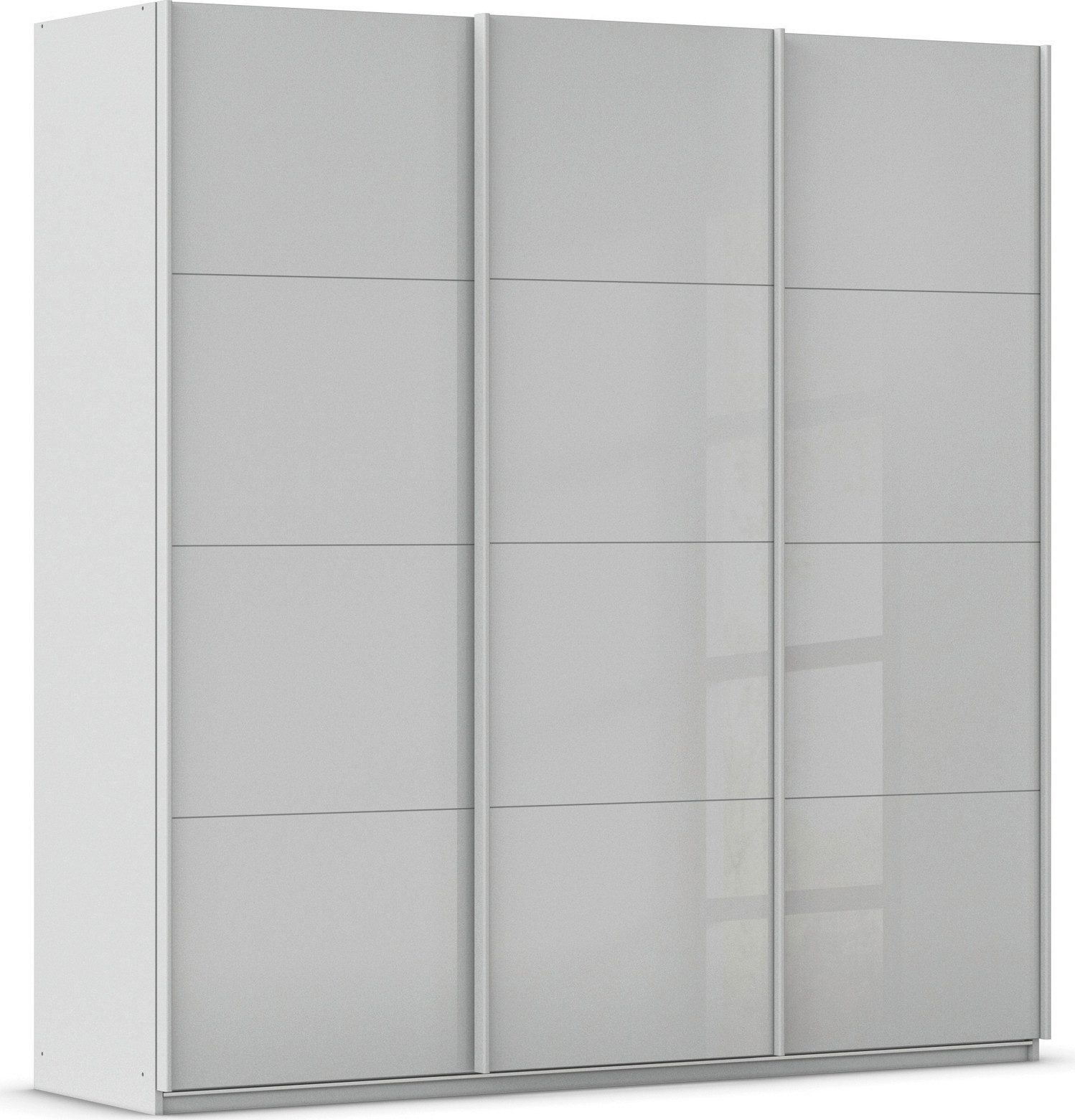 OTTO home Schwebetürenschrank Kleiderschrank Schrank Garderobe AGORDO mit Glasfront (Breiten 203/271/315/360 cm, Höhen 210/229 cm) durchdachte Innenausstattung, in 4 Breiten und 2 Höhen MADE IN GERMANY