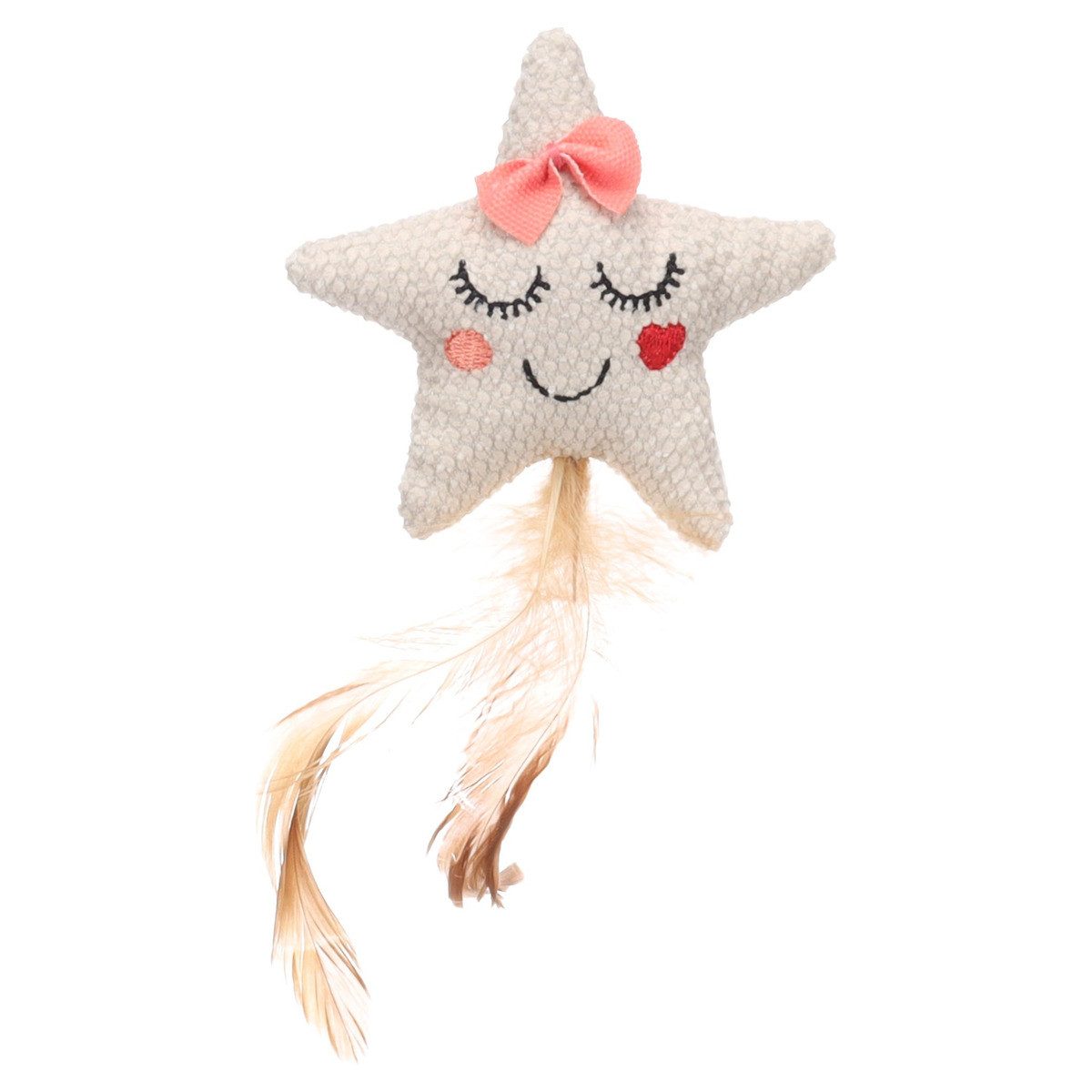 Flamingo Tierkuscheltier Katzenspielzeug Lovu Stern beige
