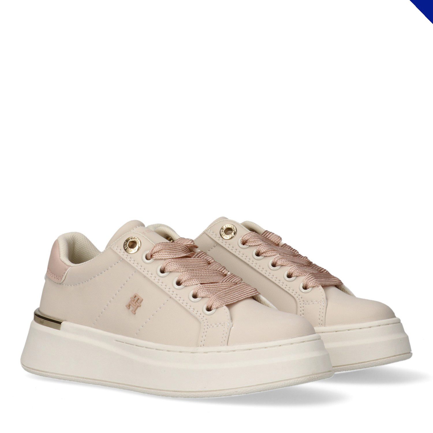 Tommy Hilfiger Кроссовки Freizeitschuh, Halbschuh, Schnürer mit goldfarbenen Besätzen