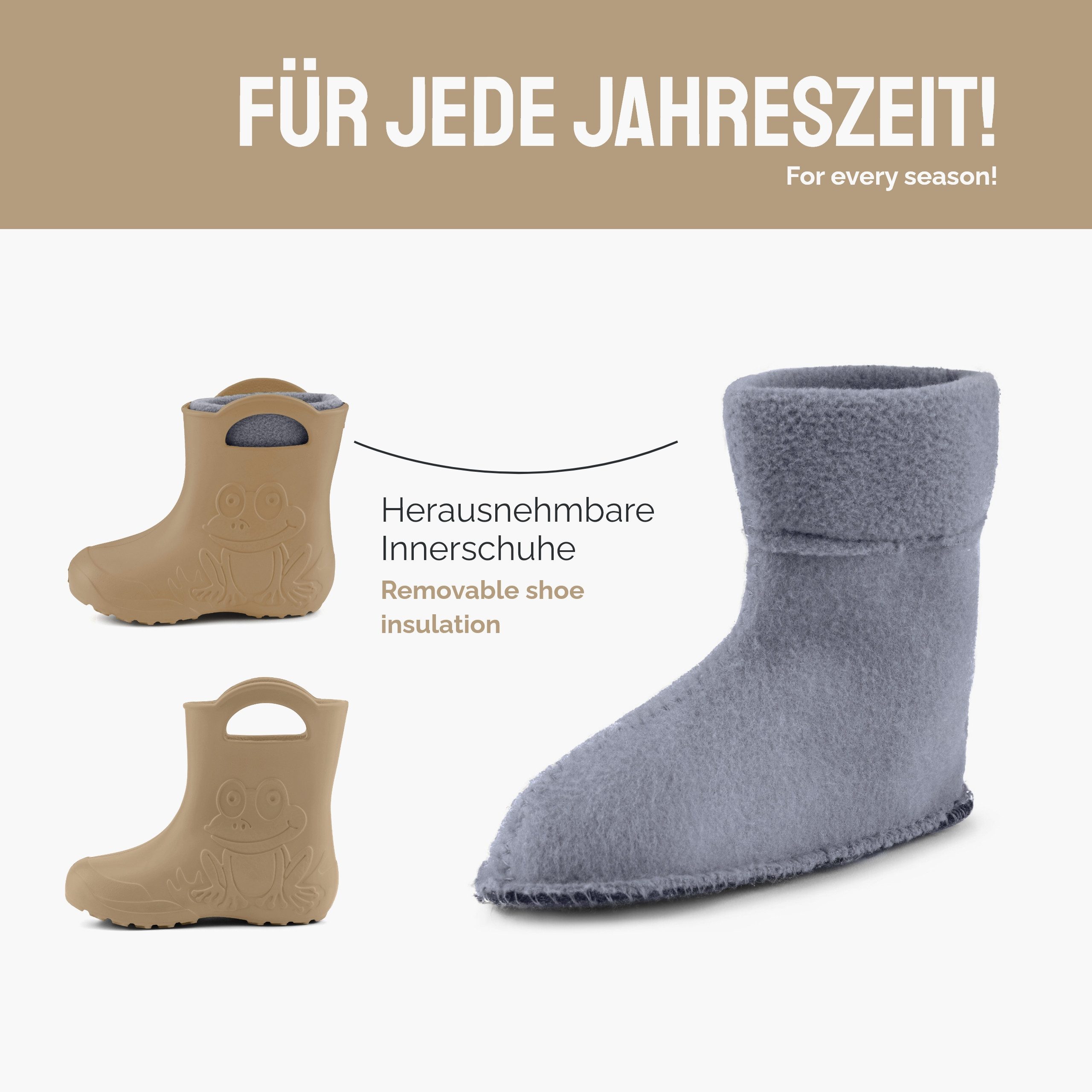 Ladeheid Kinder EVA federleichte Regenschuhe LA-CA-03 Gummistiefel – Bild 4 von 5