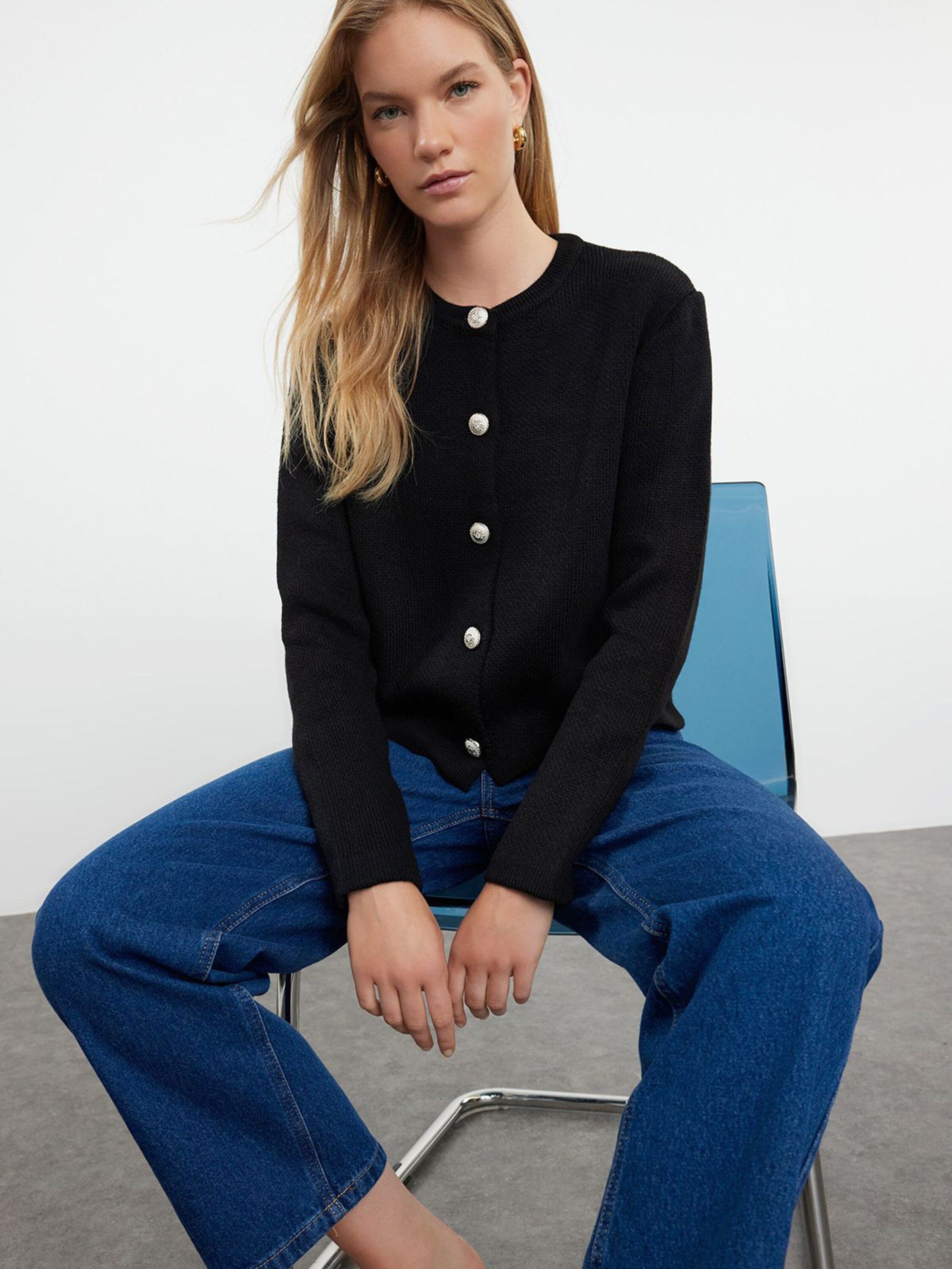 Trendyol Strickjacke (1-tlg) Plain/ohne Details