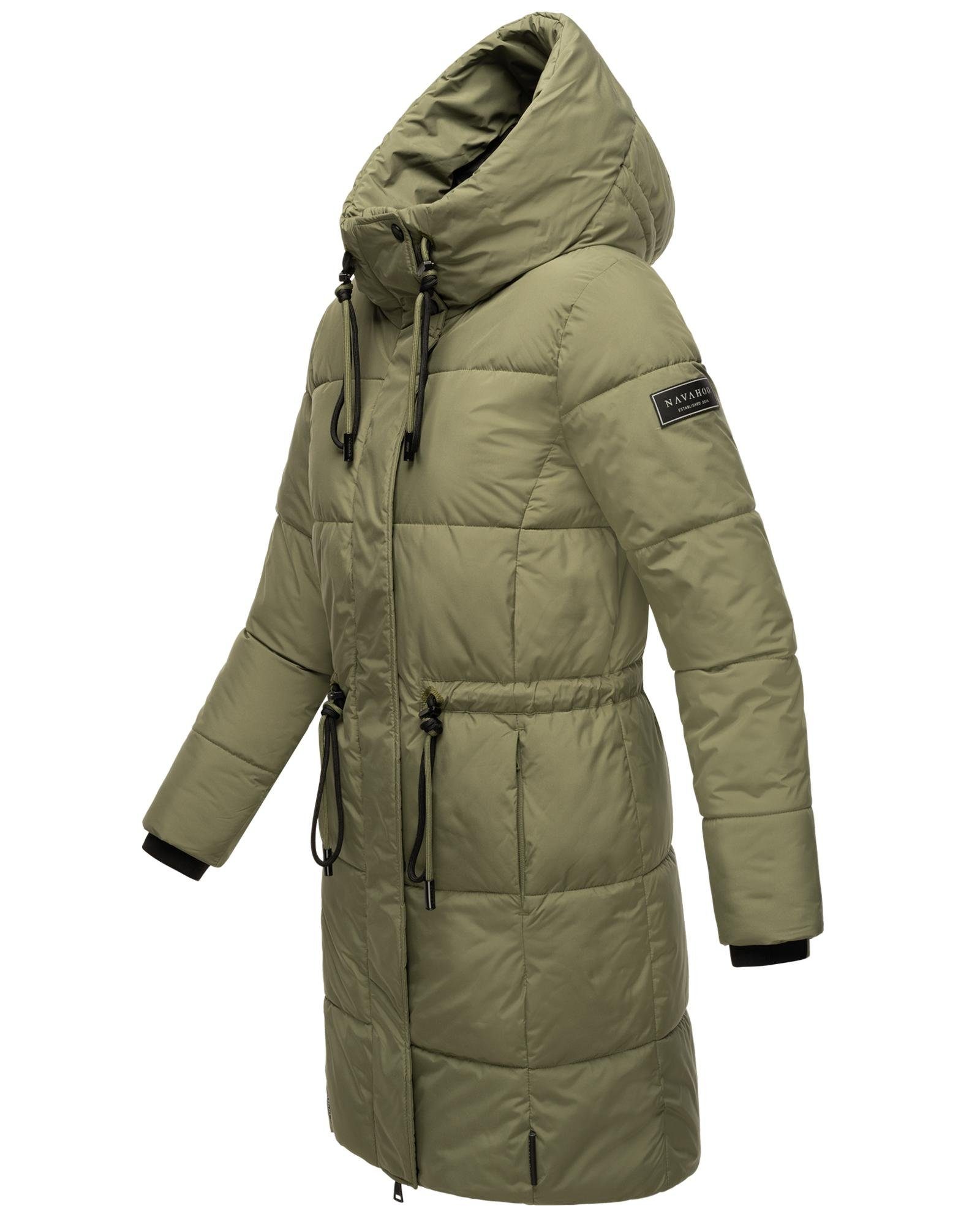 Navahoo Steppmantel Zuckertatze XIV Stylischer Winterparka mit  verstellbarer Kapuze, Gesteppter Wintermantel mit warmem Innenfutter