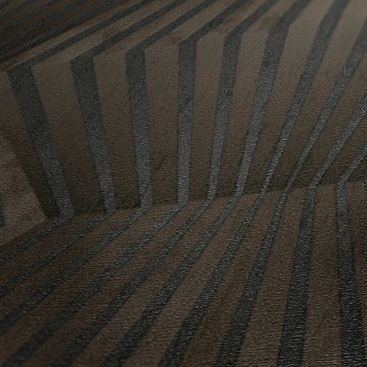A.S. Création living Geometrisch 3D-Tapete Tapete schwarz Effekt strukturiert, 3D 3D-Optik, Titanium, walls
