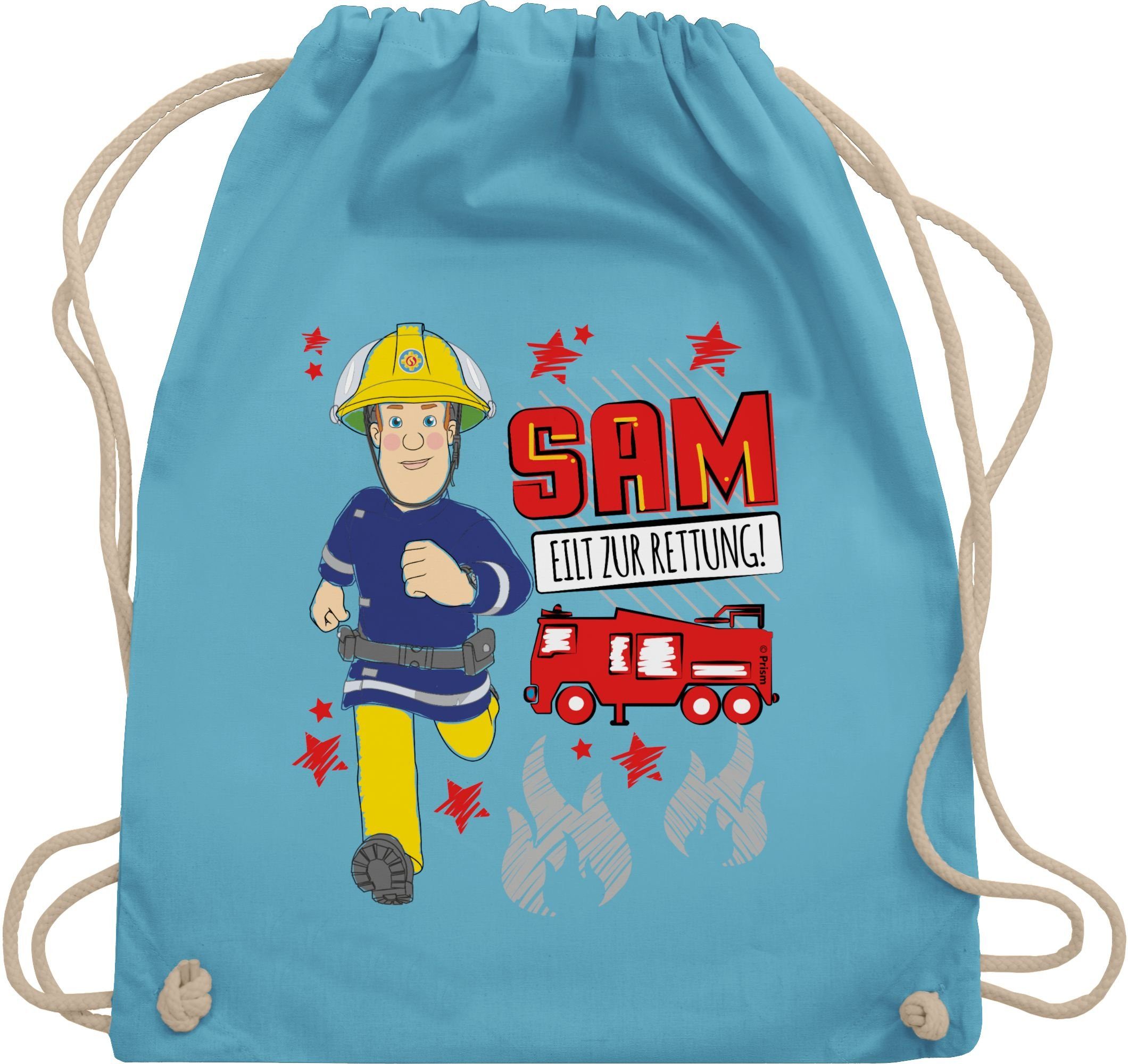 Shirtracer Turnbeutel Sam eilt zur Rettung, Feuerwehrmann Sam Tasche