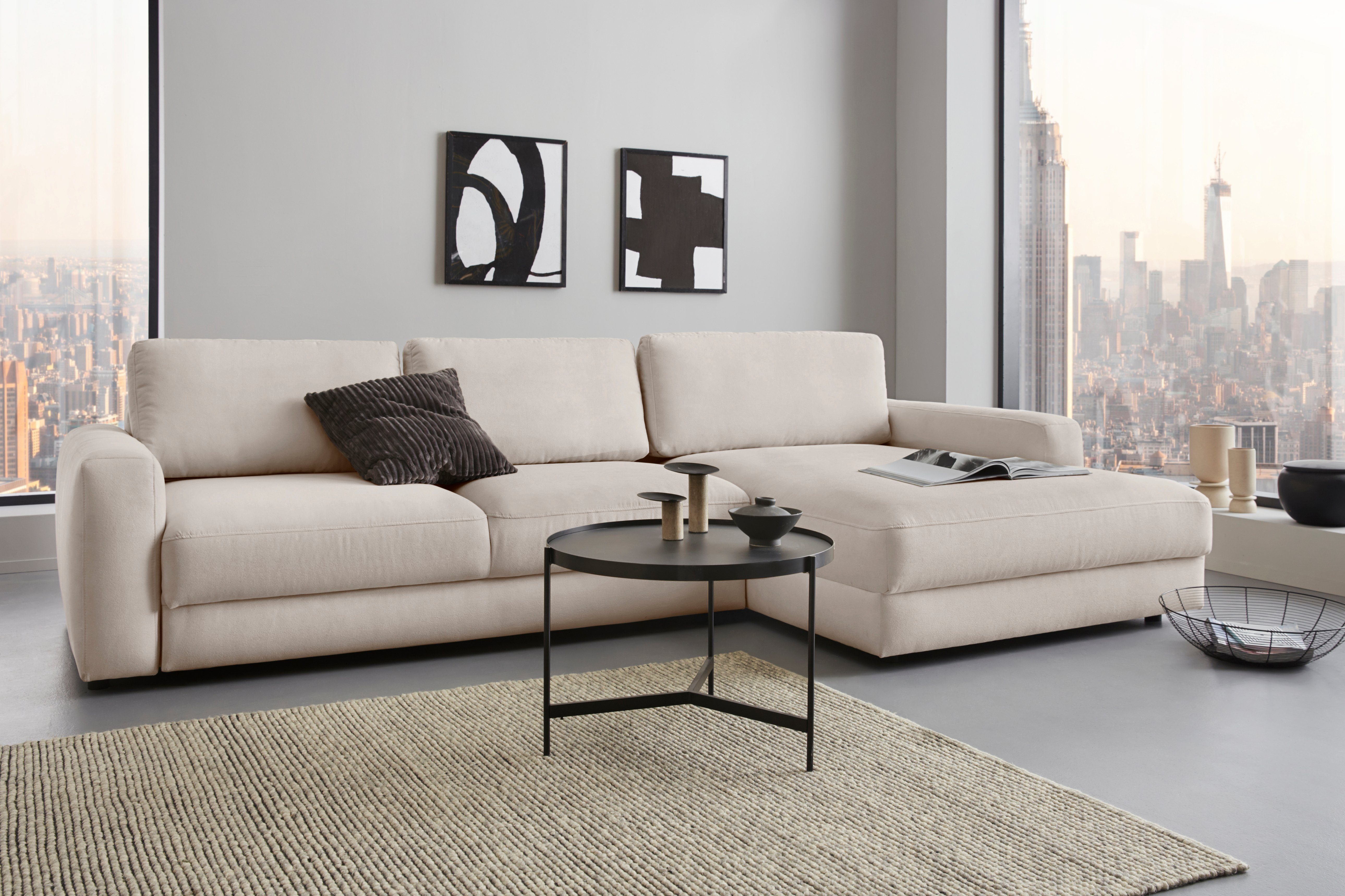 Places of Style Ecksofa Bloomfield, bequem und elegant, OTTOs Choice, L-Form, wahlweise mit Bettfunktion und Bettkasten