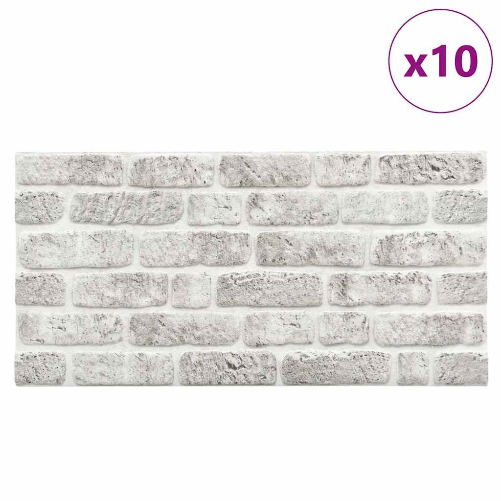 vidaXL Wandpaneel 3D-Wandpaneele 10 Stk. Hellgrau günstig online kaufen