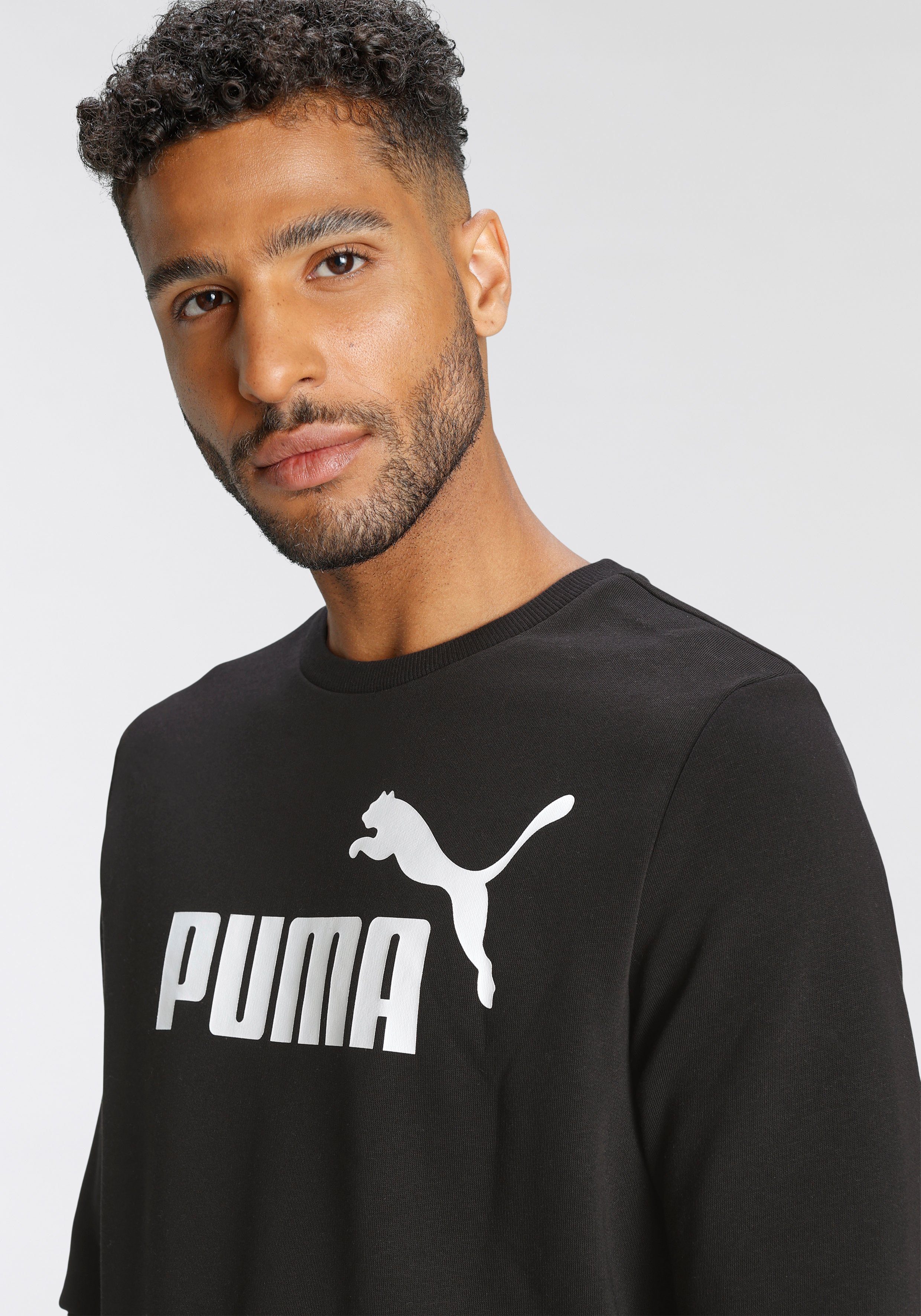 PUMA Kapuzensweatshirt ESS LOGO CREW Black TR BIG Puma
