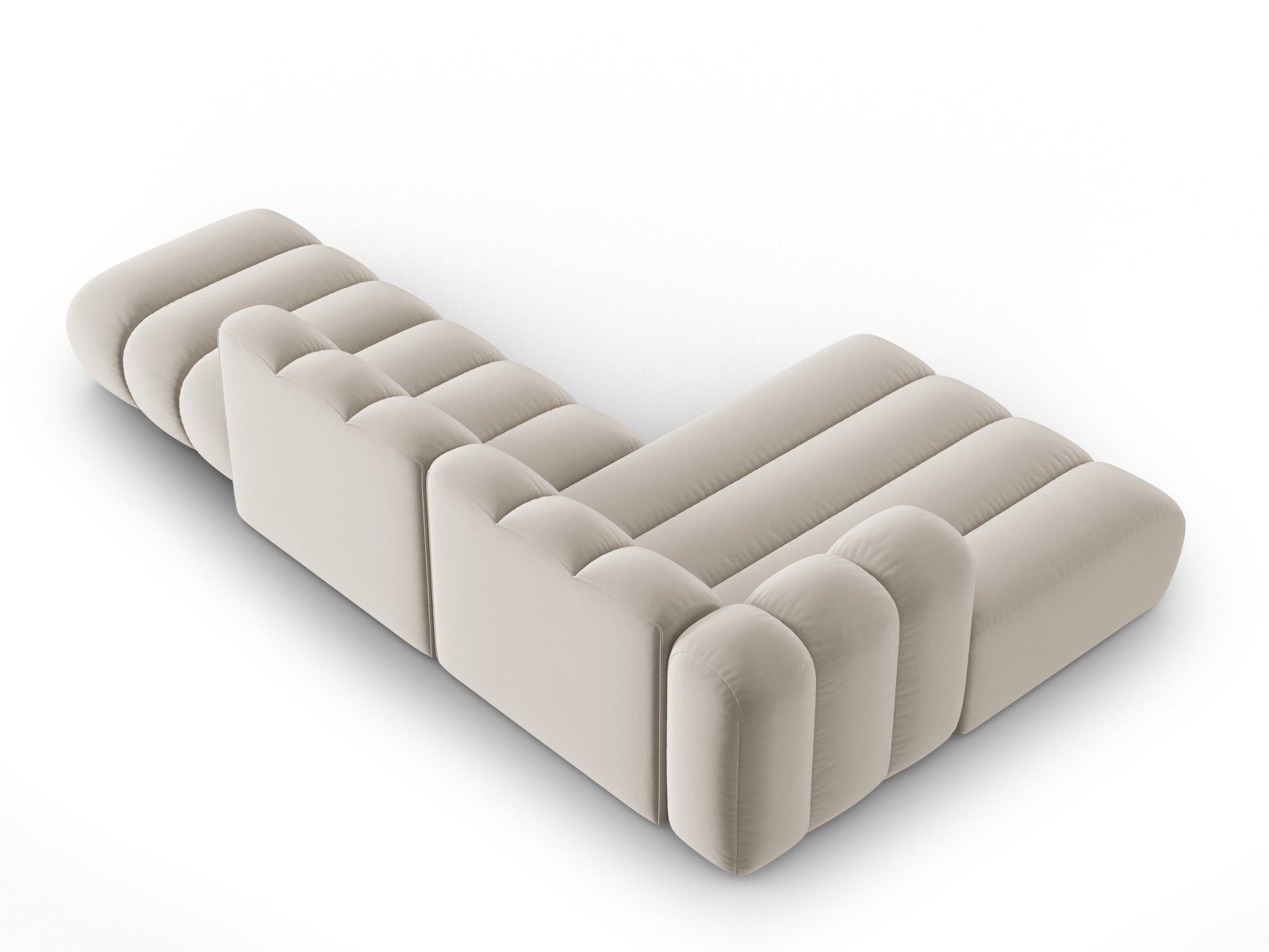 Micadoni Ecksofa Lupine, modular offen 5-Sitzer