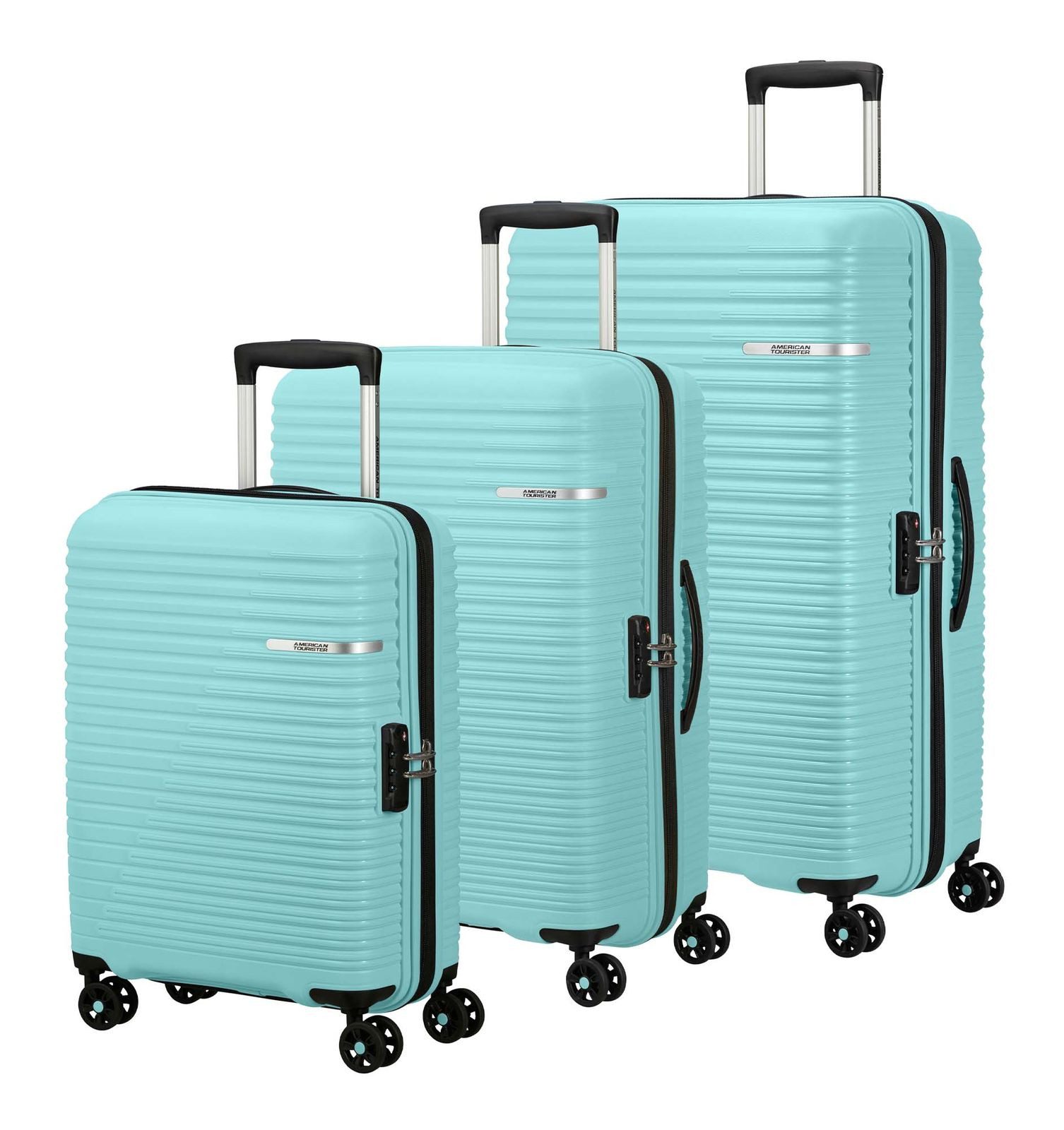 American Tourister® Trolleyset 3 PC Set D, 4 Rollen, (Set, 3 tlg)