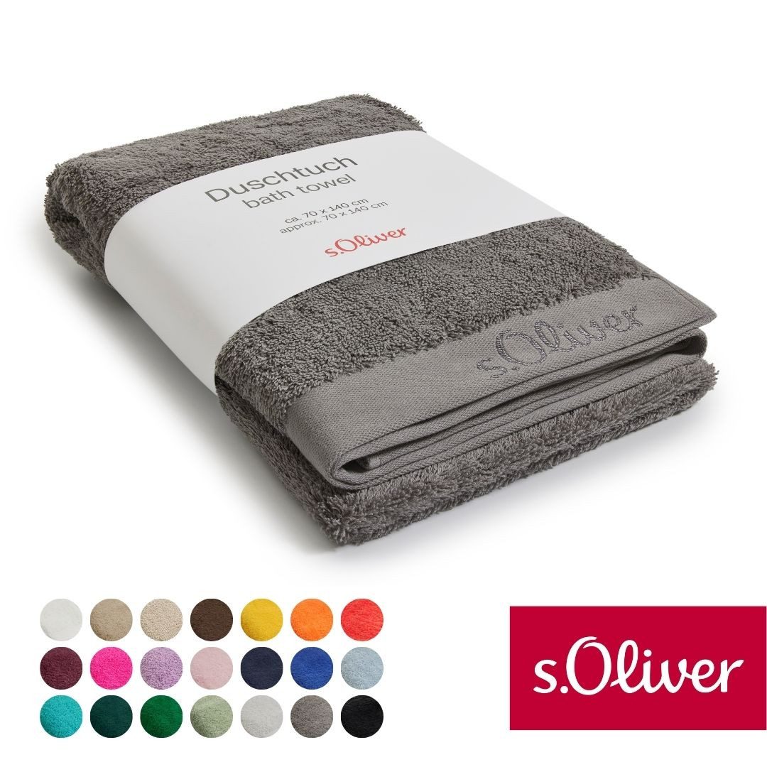 s.Oliver Duschtuch s.Oliver, Premium Qualität, 600 gr/m², auch als Sets erhältlich, Walkfrottier (1-St), große Farbauswahl, auch als Handtuch, Waschhandschuh, Gästetuch