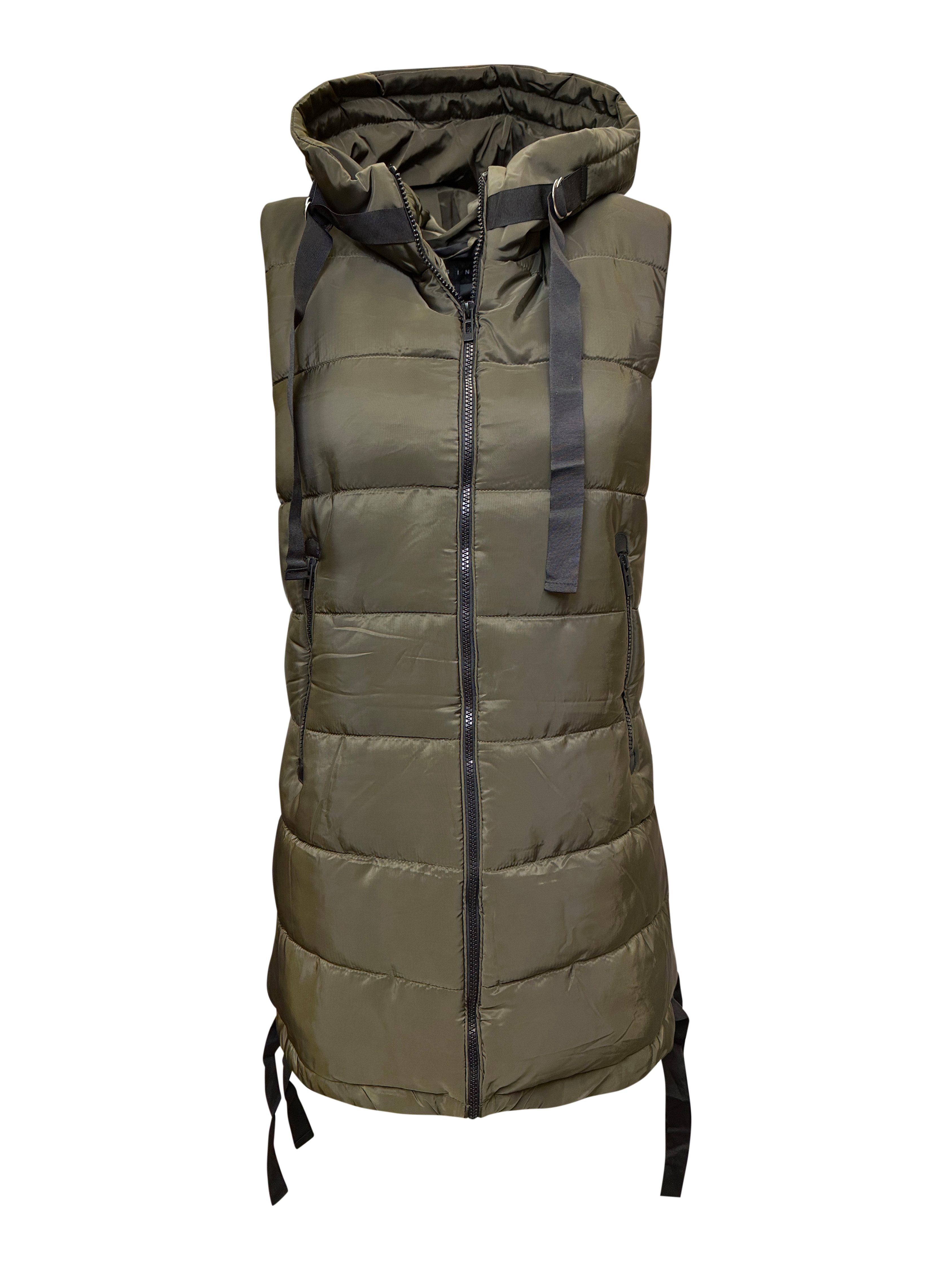 Worldclassca Longweste Worldclassca STEPPWESTE LANG KAPUZE OUTDOOR ÄRMELLOS günstig online kaufen