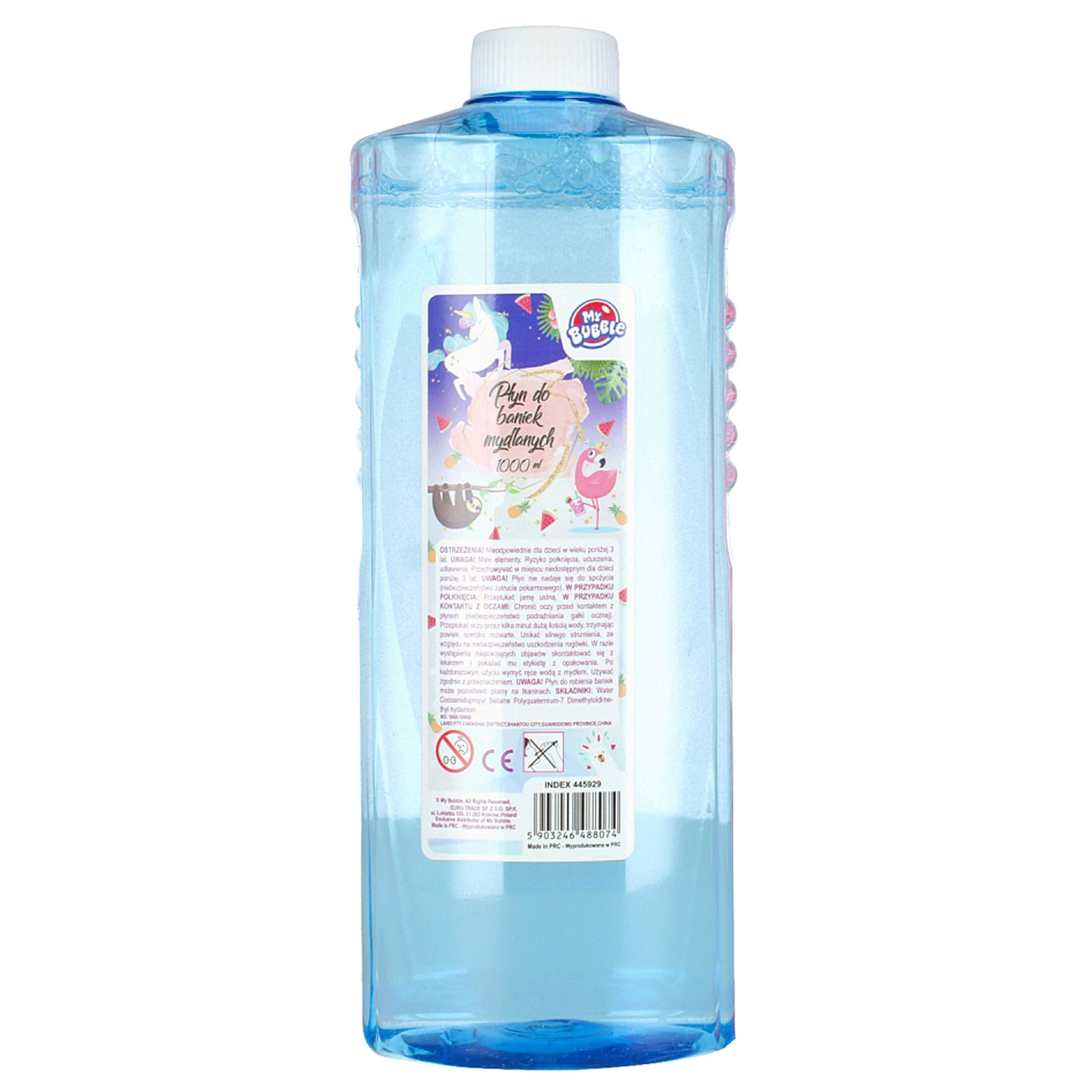 Sarcia.eu Seifenblasenspielzeug MY BUBBLE Flüssigkeit für Seifenblasen 1L PINK Rosa