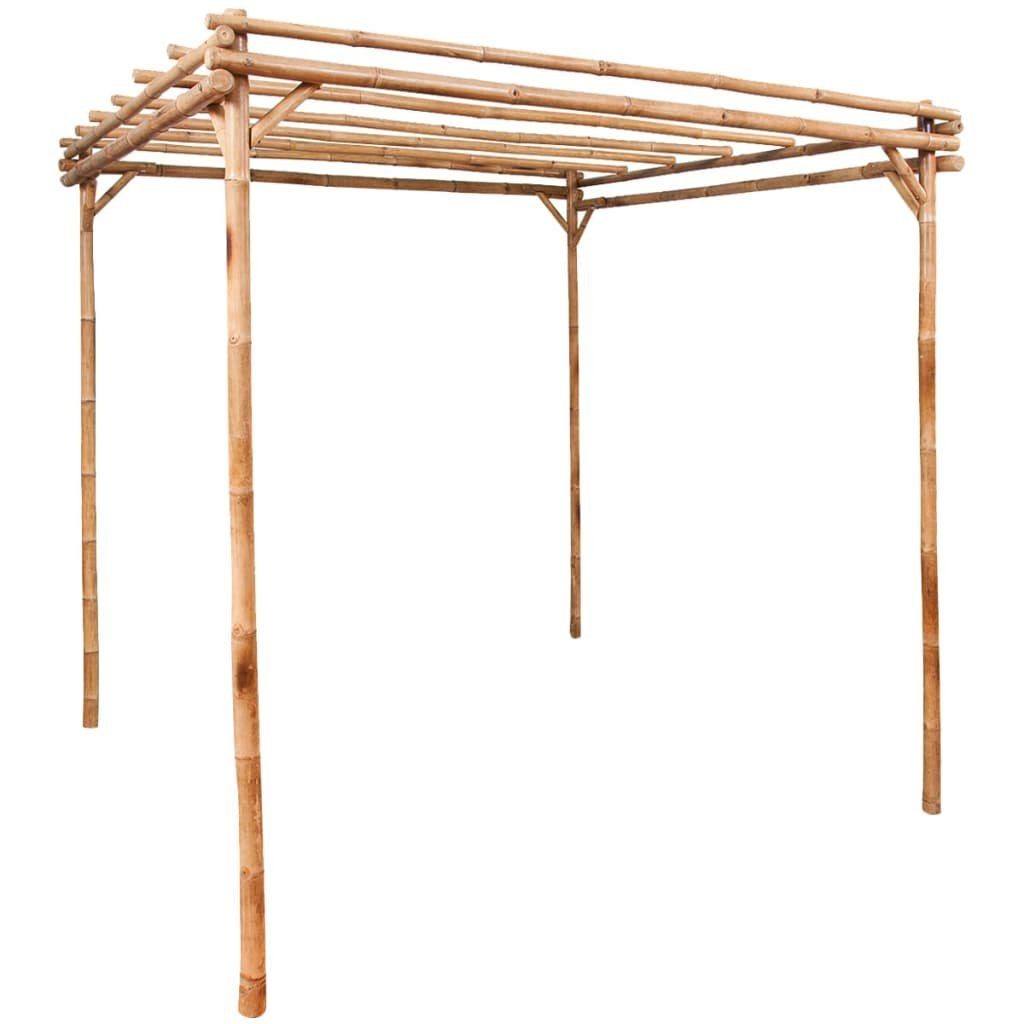 furnicato Pergola aus Bambus 170 x 170 x 220 cm, naturfarben, (1-tlg)