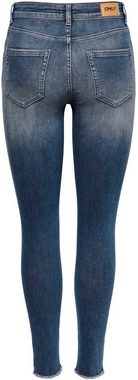 ONLY Ankle-Jeans ONLBLUSH mit Fransensaum